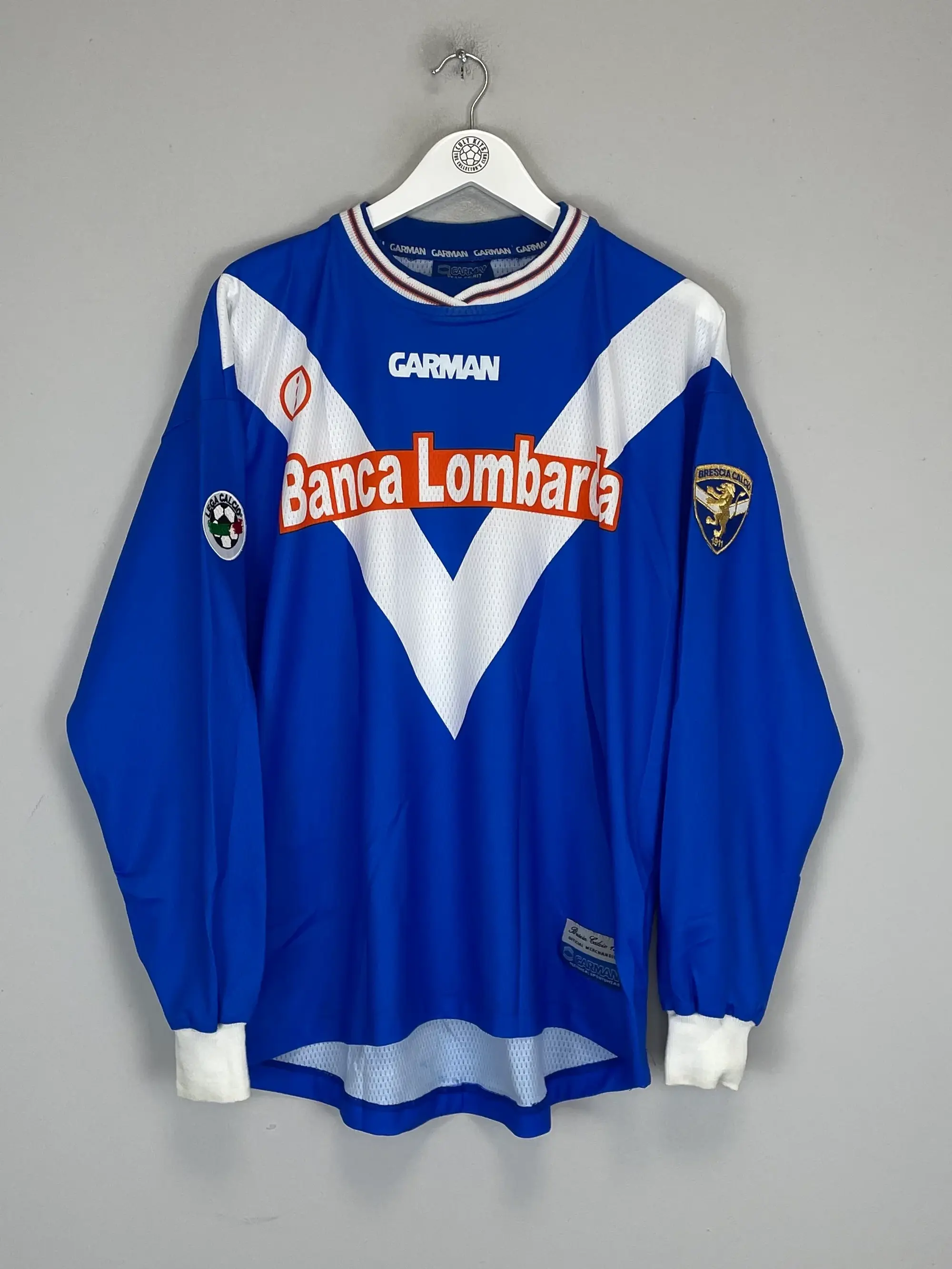 CULT KITS - 2001/02 BRESCIA BAGGIO #10 L/S HOME SHIRT (XL) GARMAN