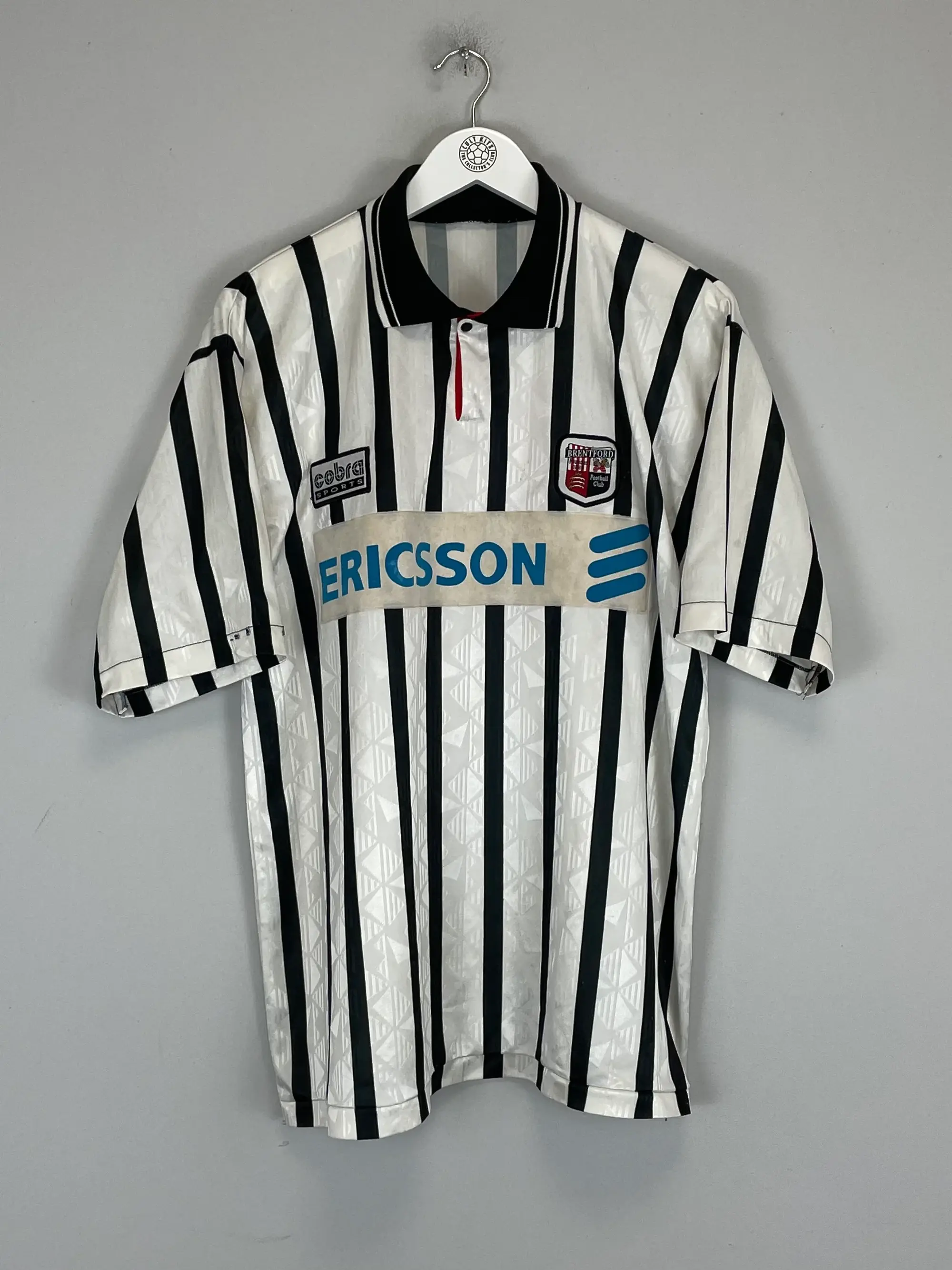 CULT KITS - 1996/98 BRENTFORD *MATCH ISSUE* #11 AWAY SHIRT (L) COBRA SPORTS