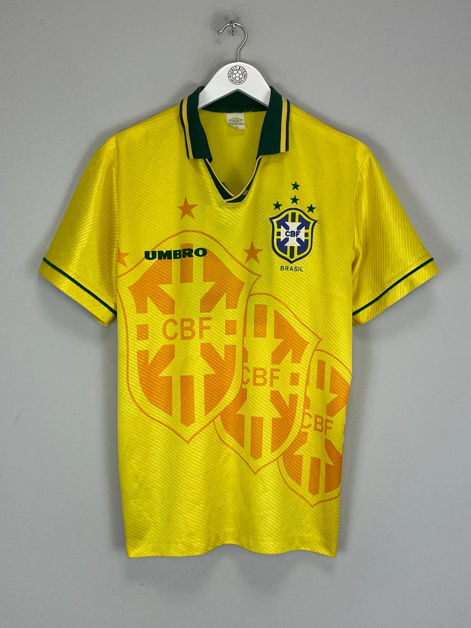 CULT KITS - 1994 BRAZIL #19 HOME SHIRT (M) UMBRO