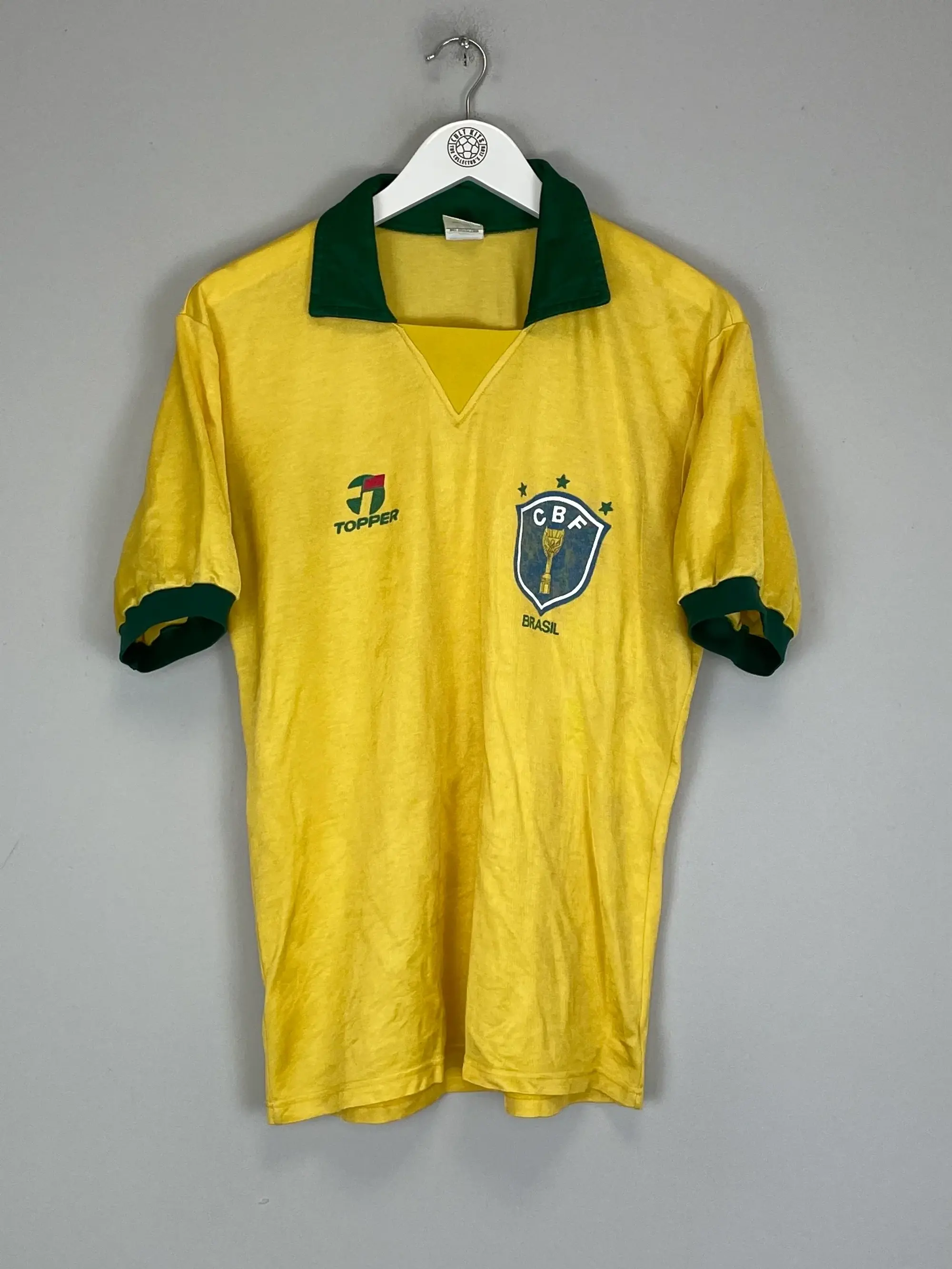 CULT KITS - 1985/88 BRAZIL HOME SHIRT (L) TOPPER