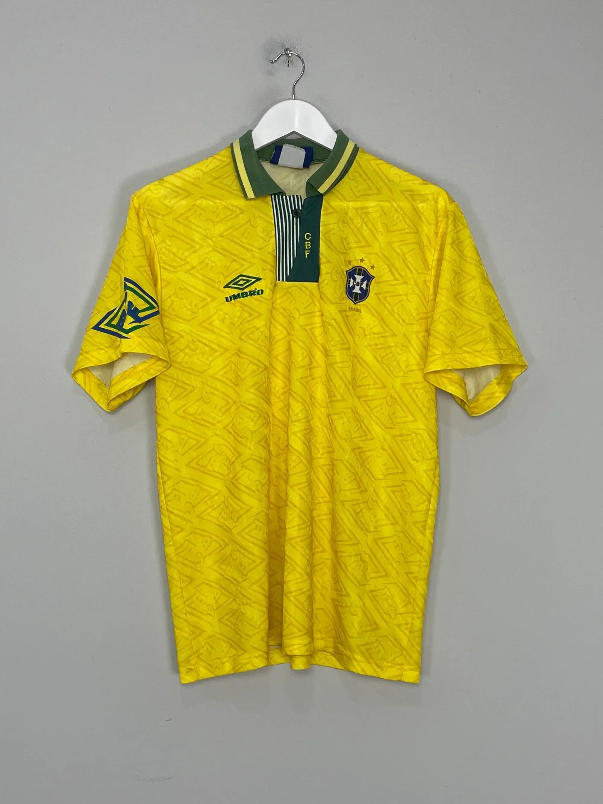 CULT KITS - 1991/93 BRAZIL HOME SHIRT (M) UMBRO