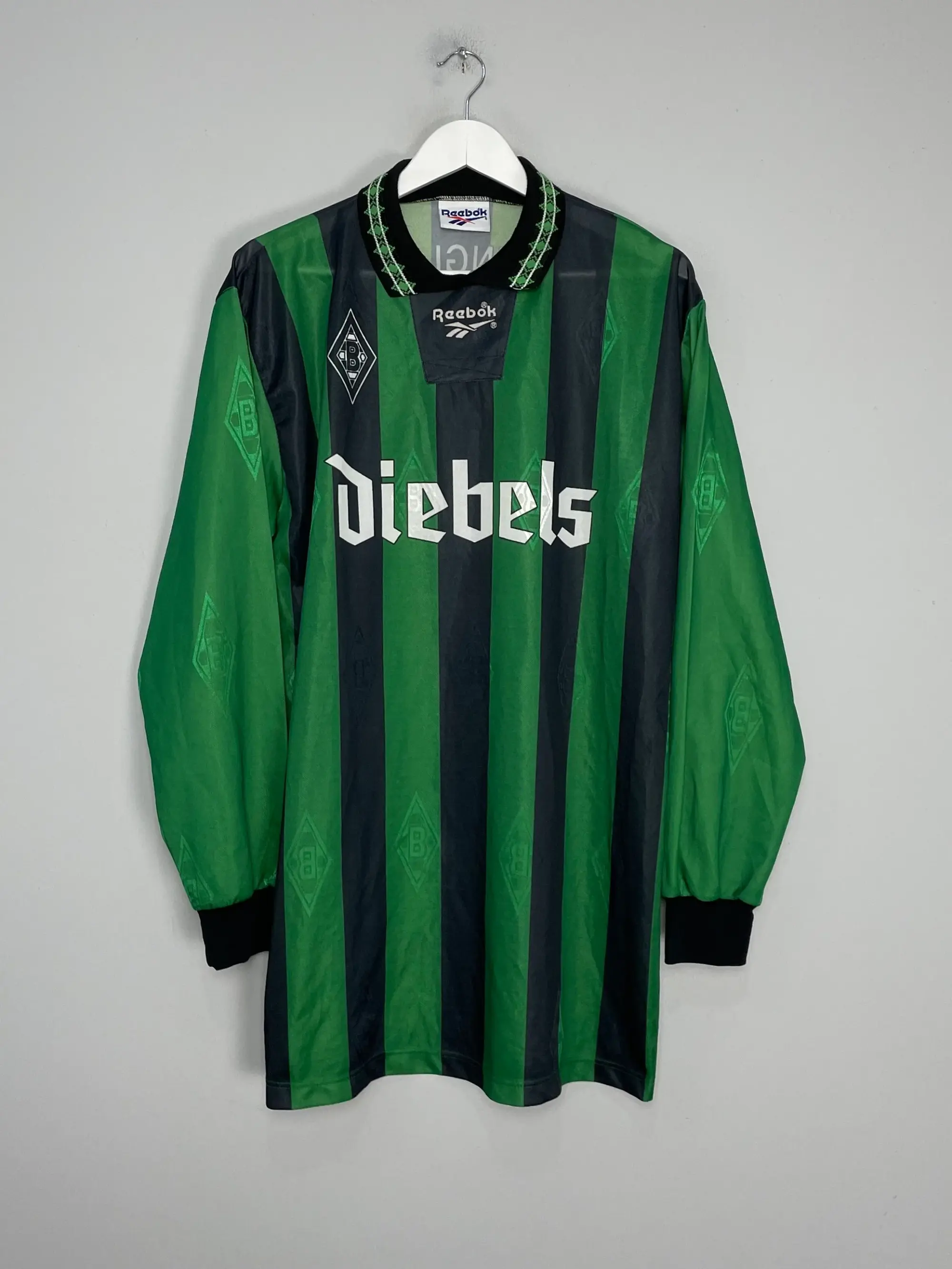 CULT KITS - 1995/96 MONCHENGLADBACH L/S HOME SHIRT (L) REEBOK