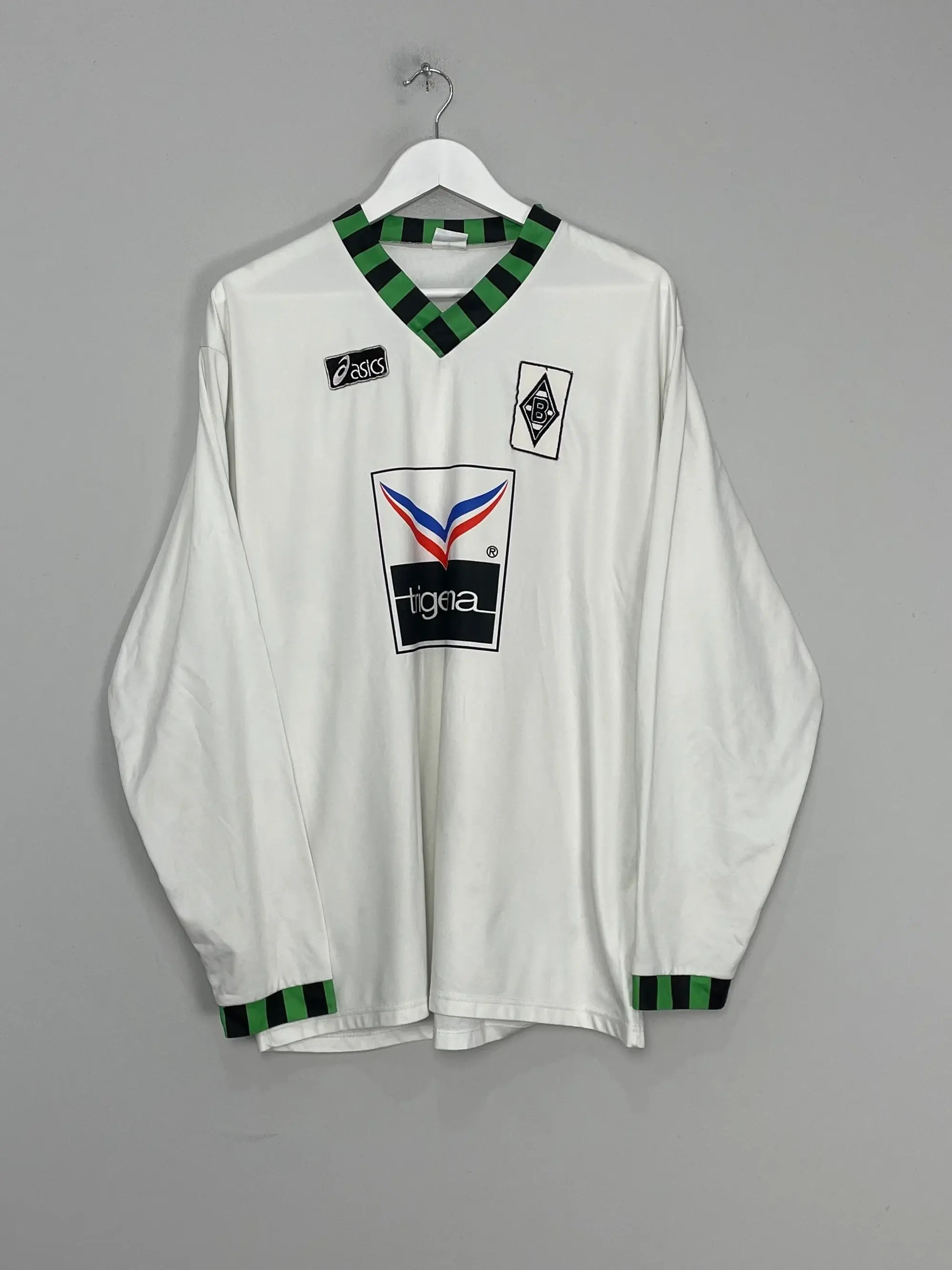 CULT KITS - 1992/94 MONCHENGLADBACH L/S HOME SHIRT (XL) ASICS