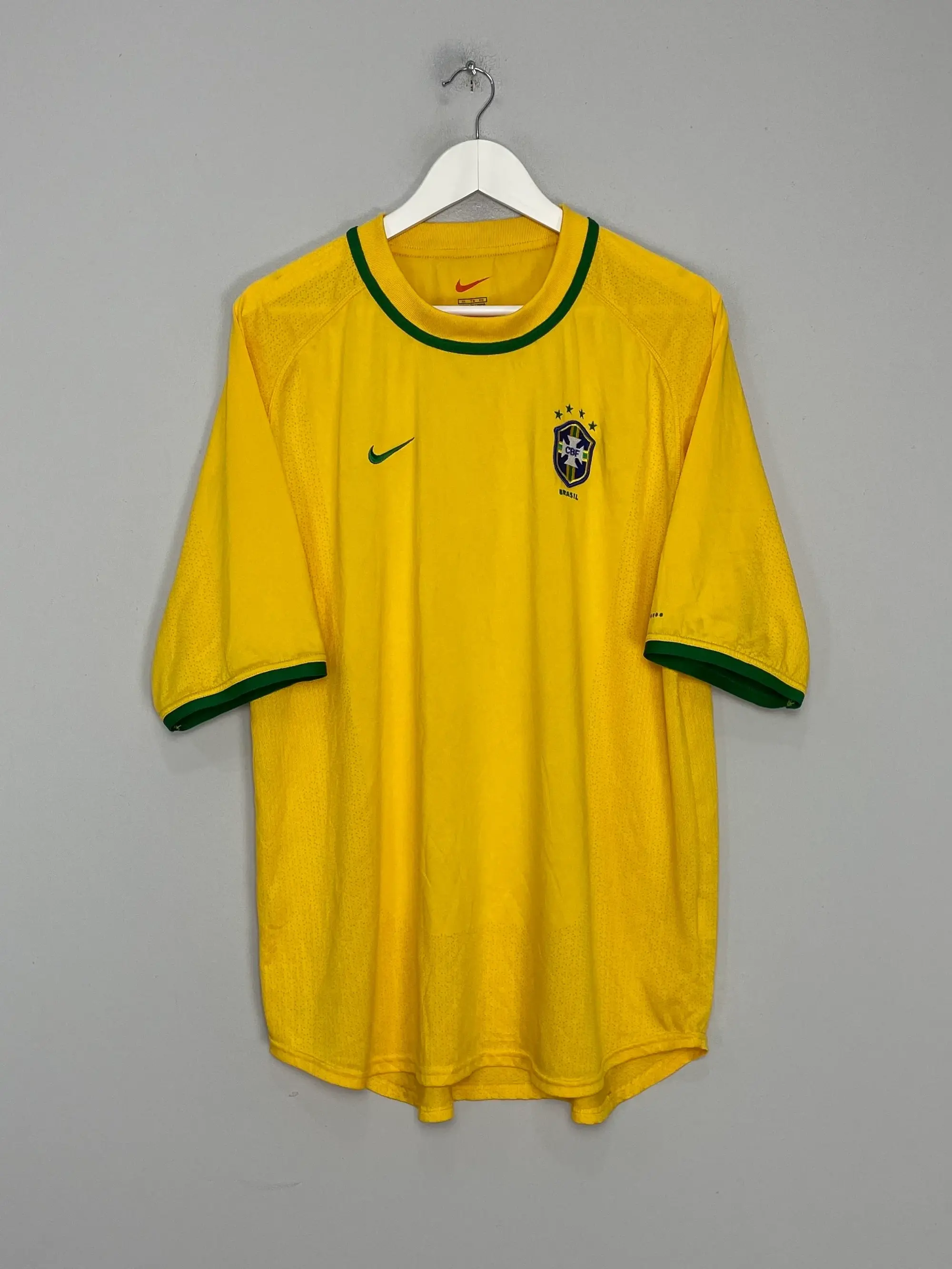CULT KITS - 2000/02 BRAZIL *PROTOTYPE* HOME SHIRT (XL) NIKE