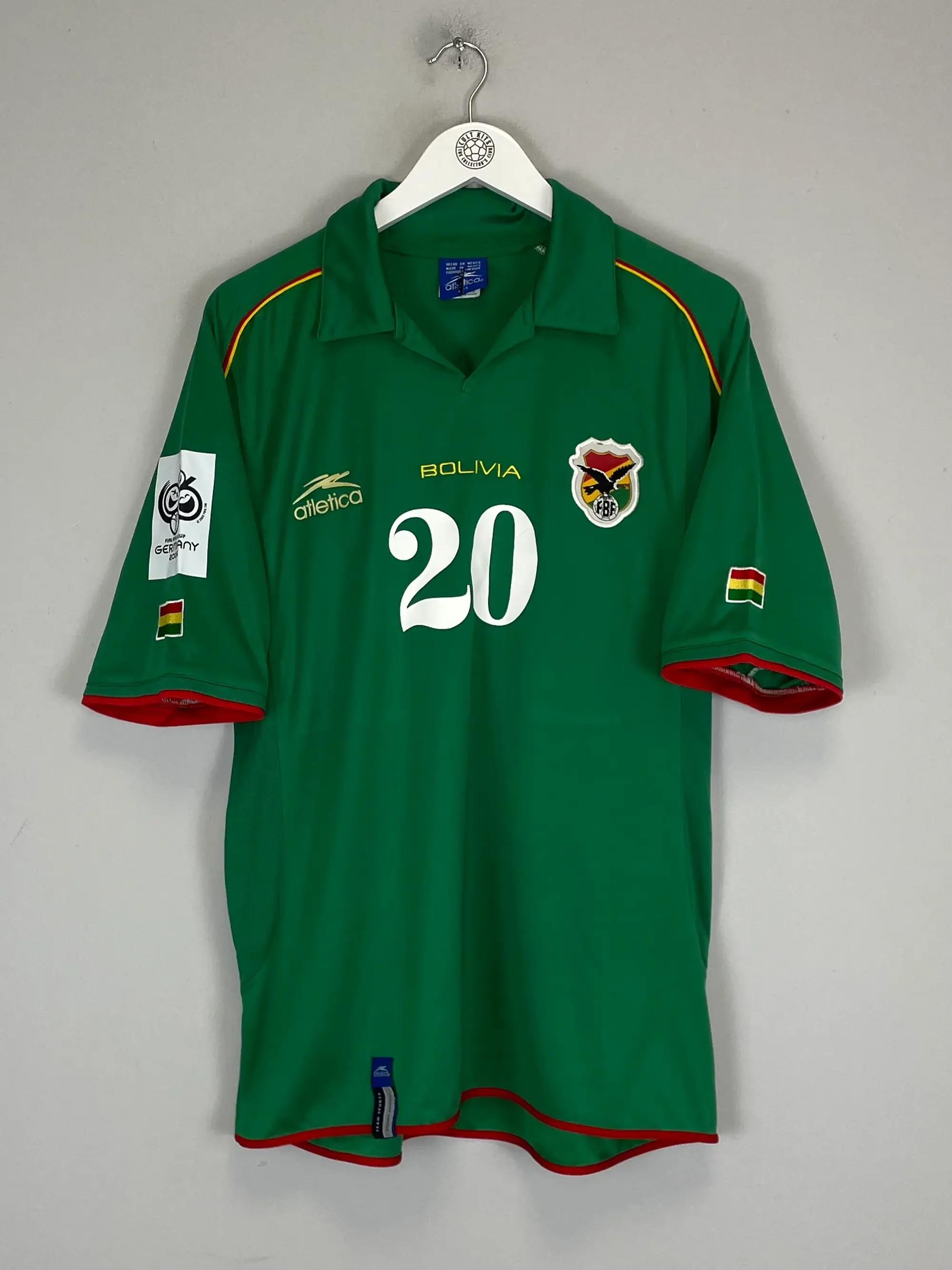 CULT KITS - 2004/06 BOLIVIA BOTERO #20 HOME SHIRT (L) ATLETICA