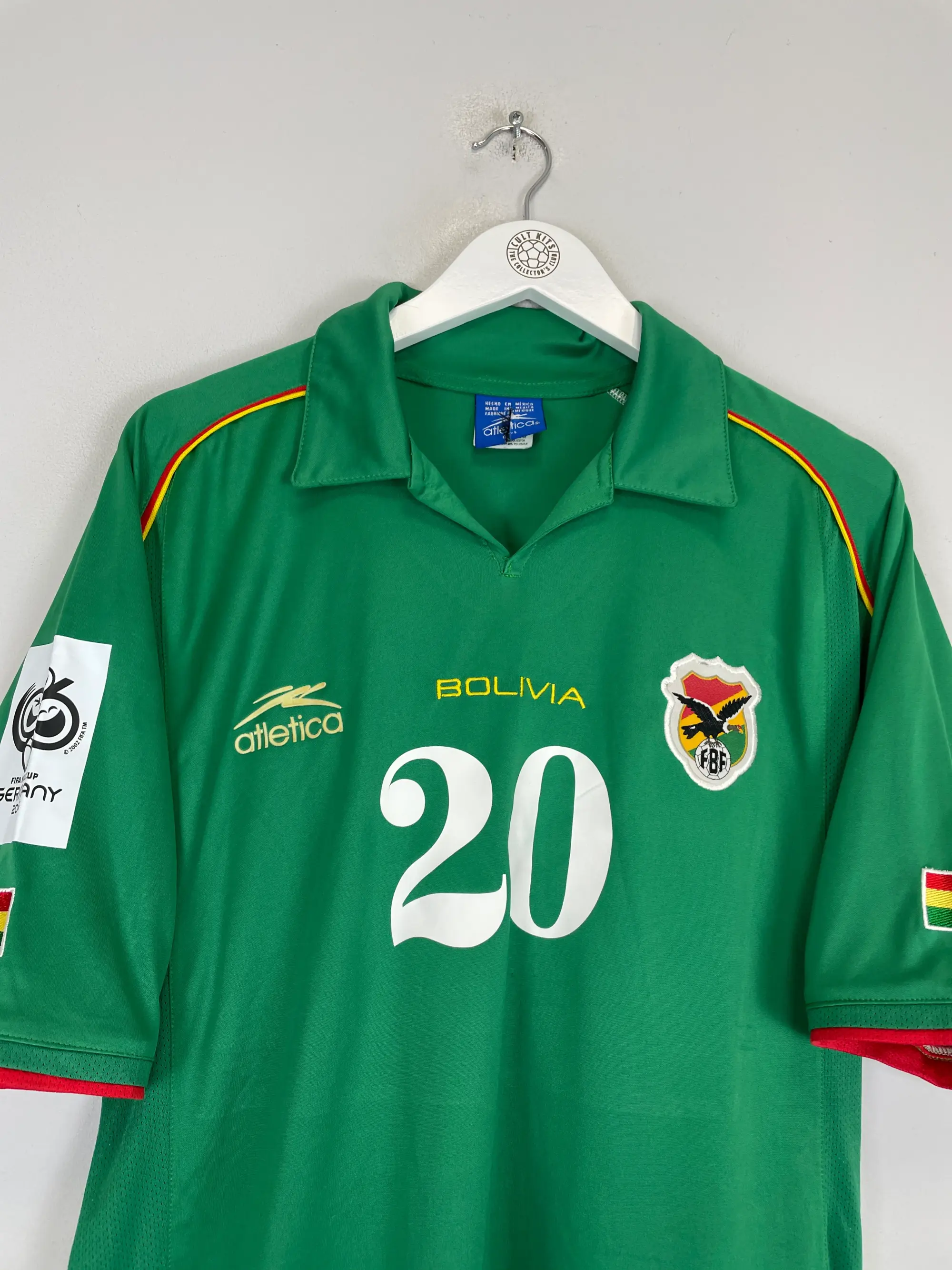 CULT KITS - 2004/06 BOLIVIA BOTERO #20 HOME SHIRT (L) ATLETICA