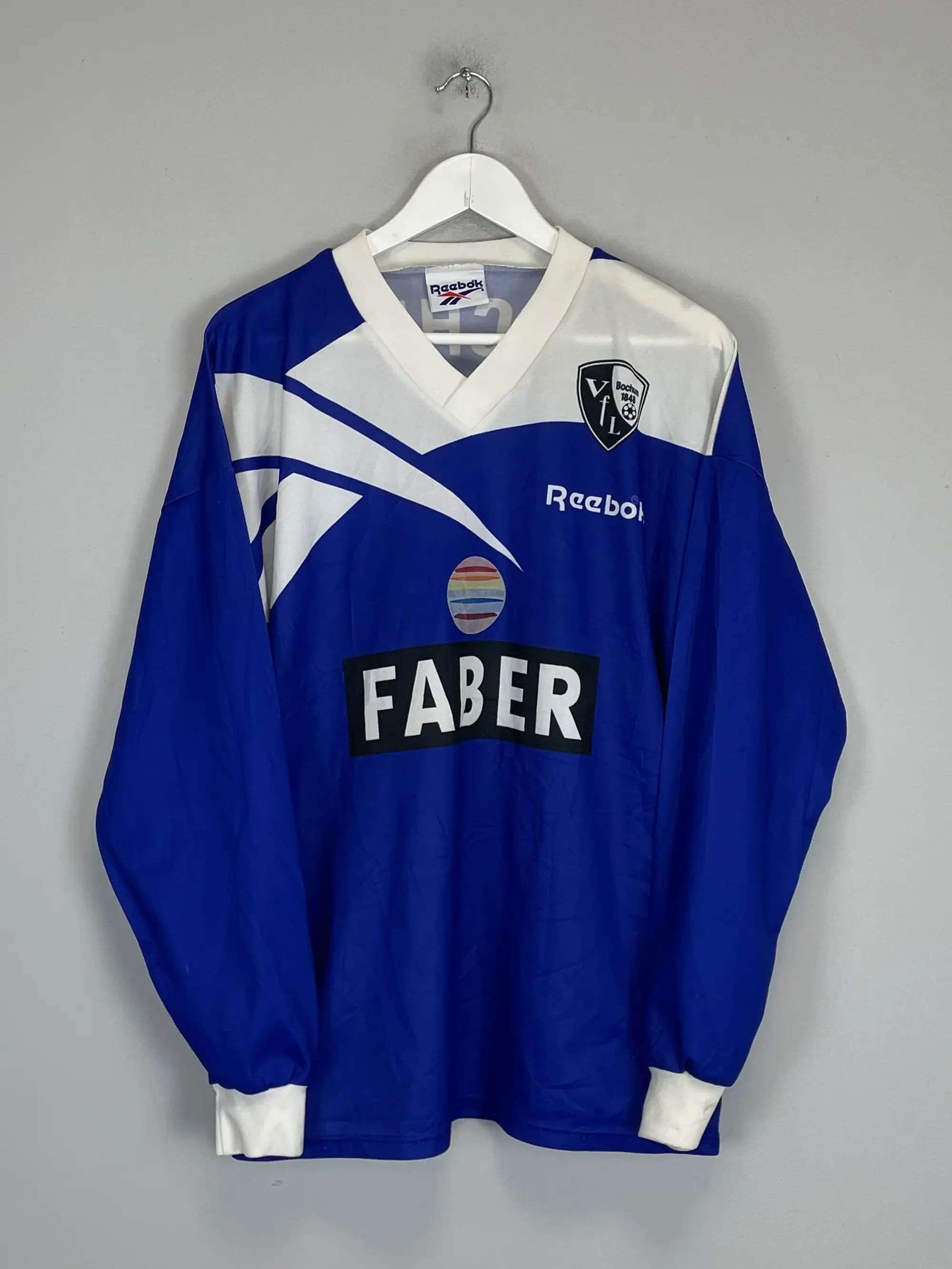 CULT KITS - 1995/96 VFL BOCHUM L/S HOME SHIRT (L) REEBOK