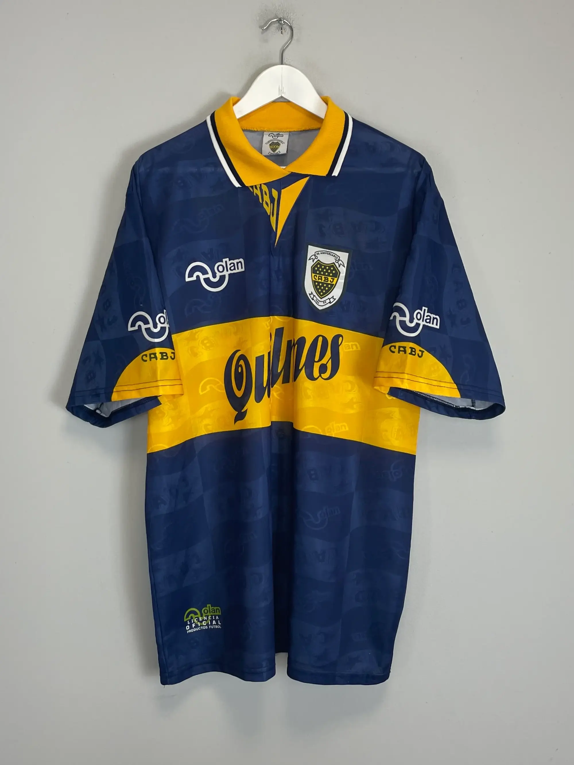 CULT KITS - 1995/97 BOCA JUNIORS HOME SHIRT (XL) OLAN