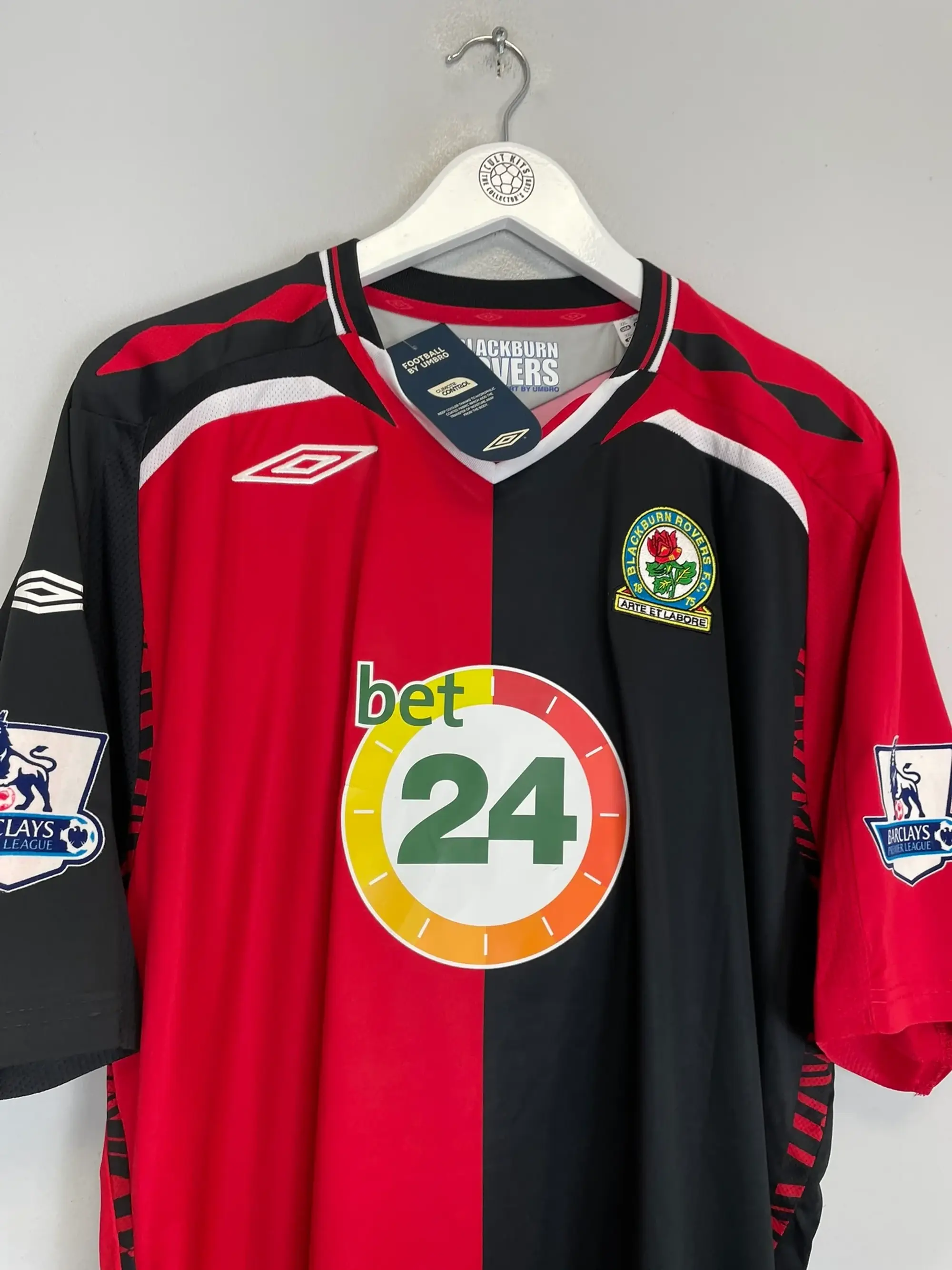 CULT KITS - 2007/08 BLACKBURN ROVERS SAMBA #4 *BNWT* AWAY SHIRT (XXL) UMBRO