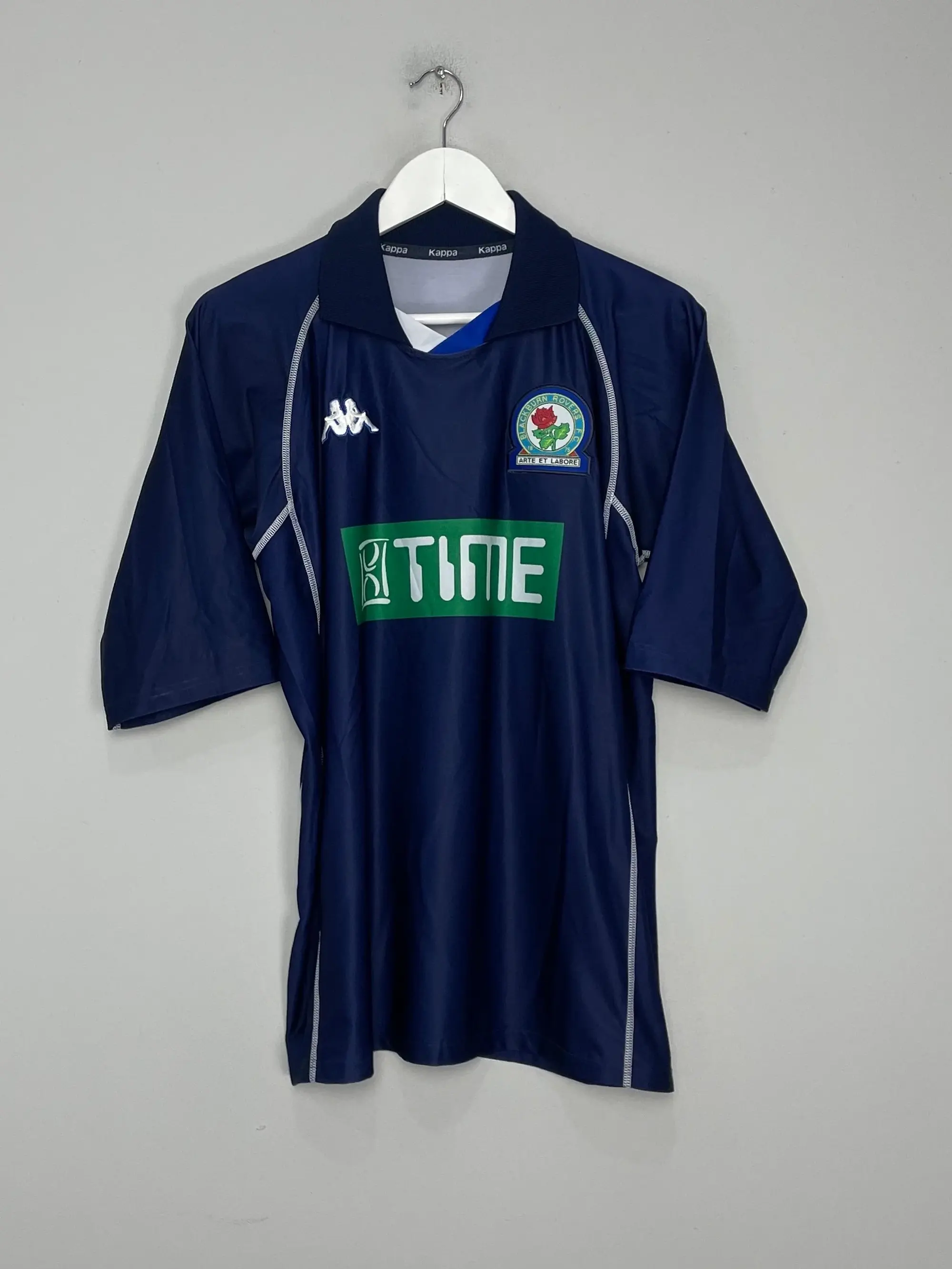 CULT KITS - 2001/02 BLACKBURN ROVERS TUGAY #3 AWAY SHIRT (XL) KAPPA