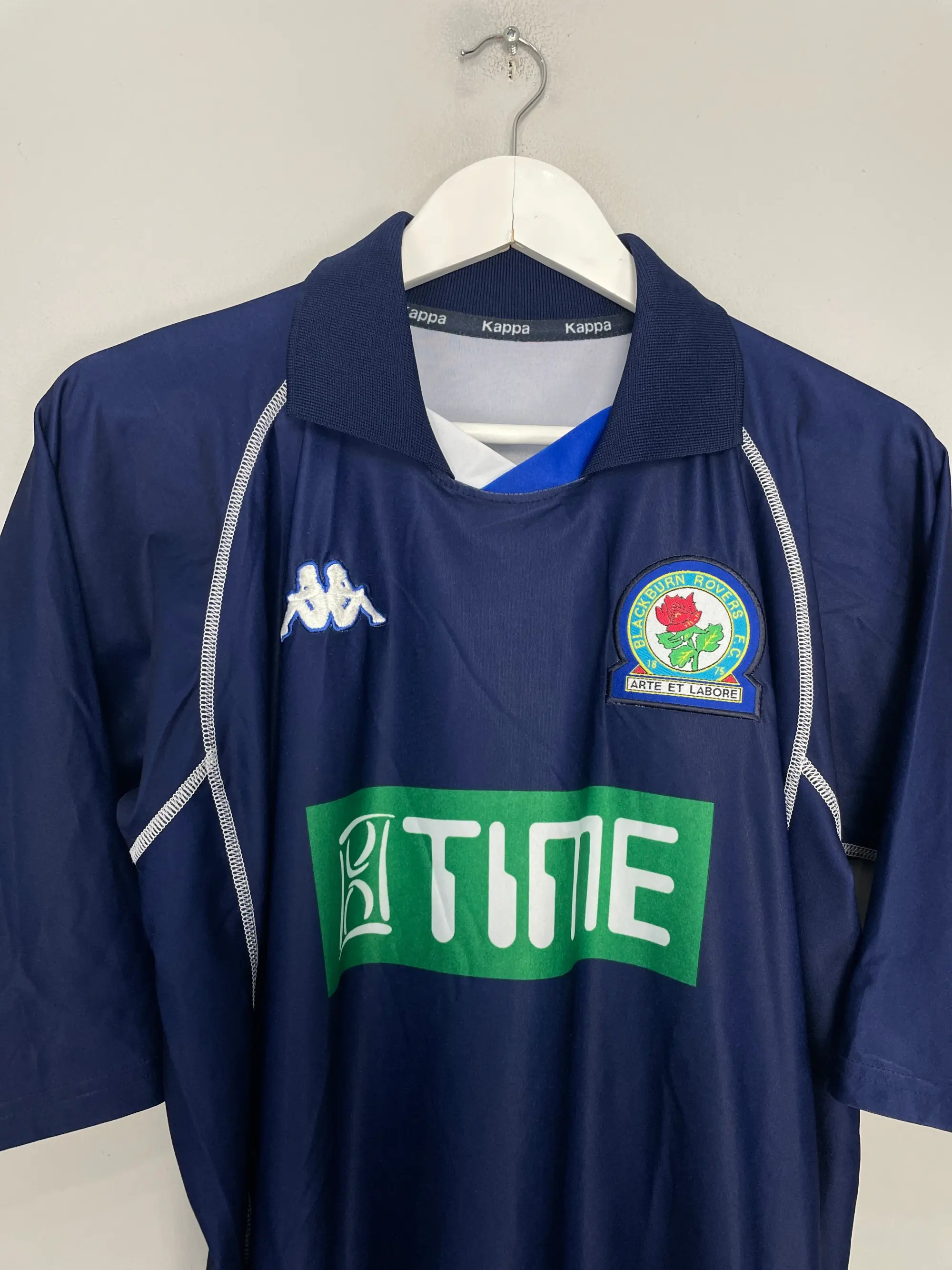 CULT KITS - 2001/02 BLACKBURN ROVERS TUGAY #3 AWAY SHIRT (XL) KAPPA