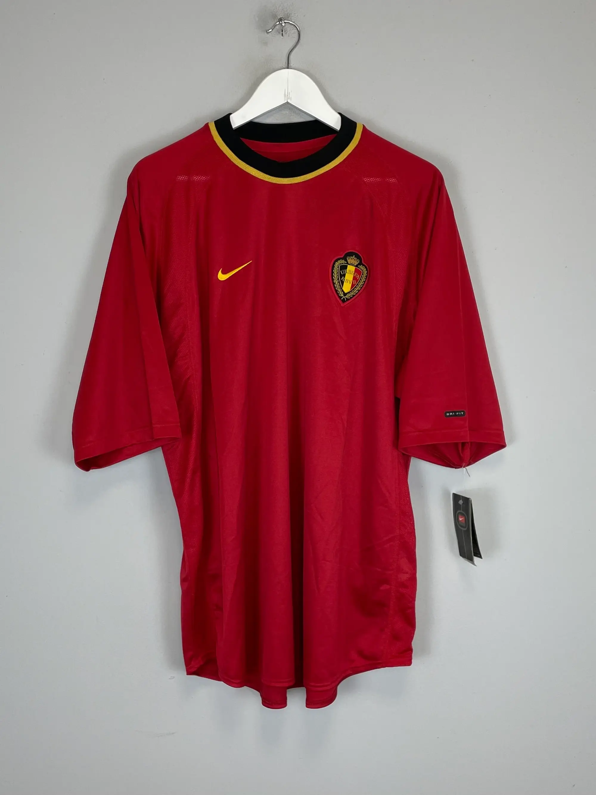 CULT KITS - 2000/02 BELGIUM *BNWT* HOME SHIRT (XL) NIKE