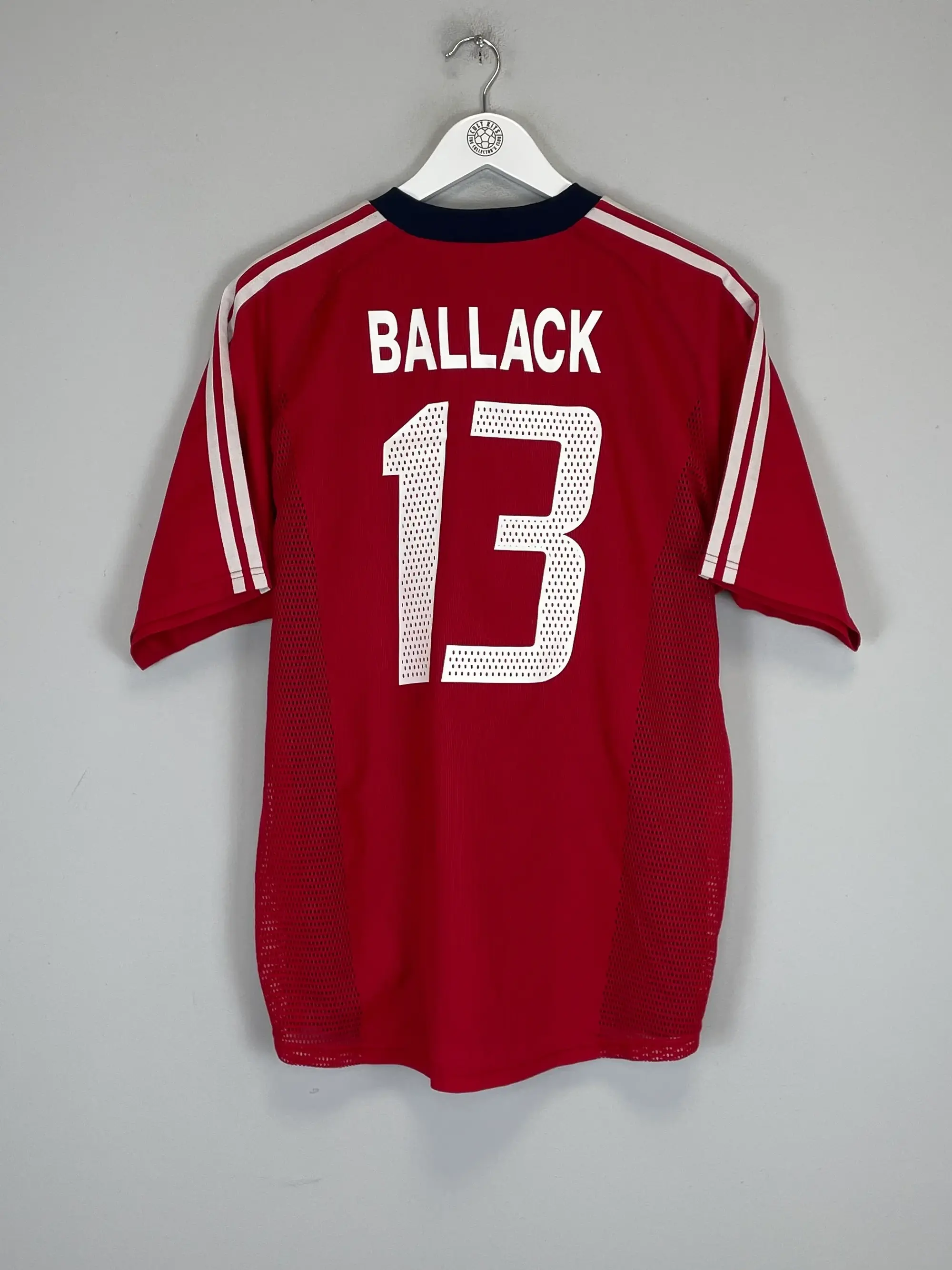 CULT KITS - 2002/03 BAYERN MUNICH BALLACK #13 *PLAYER ISSUE* HOME SHIRT (L) ADIDAS