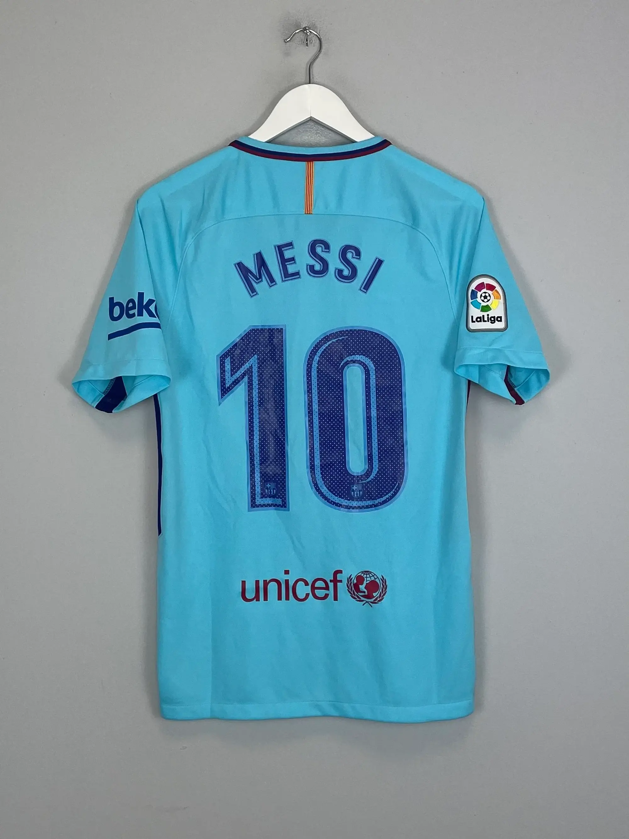 CULT KITS - 2017/18 BARCELONA MESSI #10 AWAY SHIRT (S) NIKE