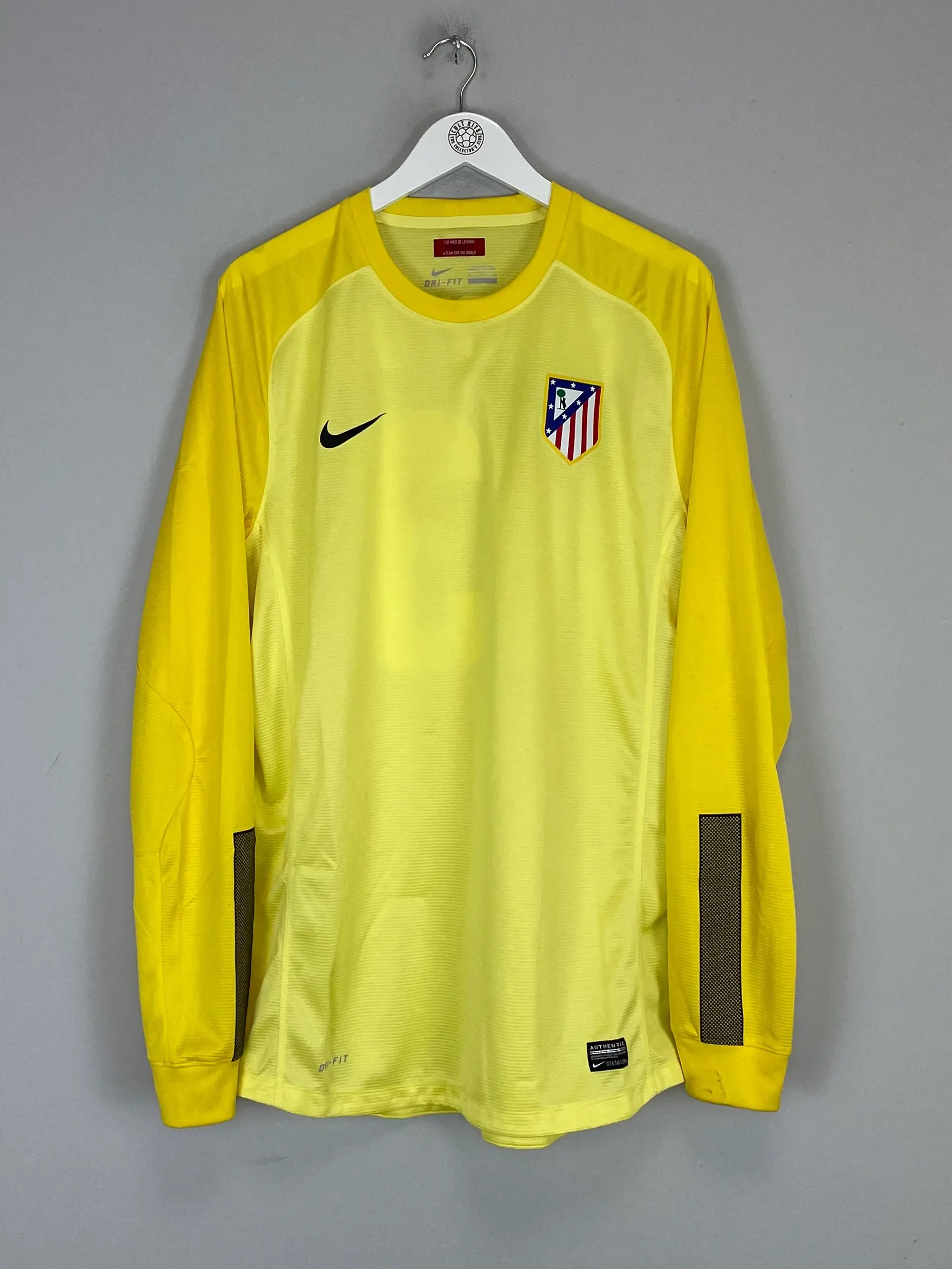 CULT KITS - 2013/14 ATLETICO MADRID COURTOIS #13 *PLAYER ISSUE* GK SHIRT (XL) NIKE