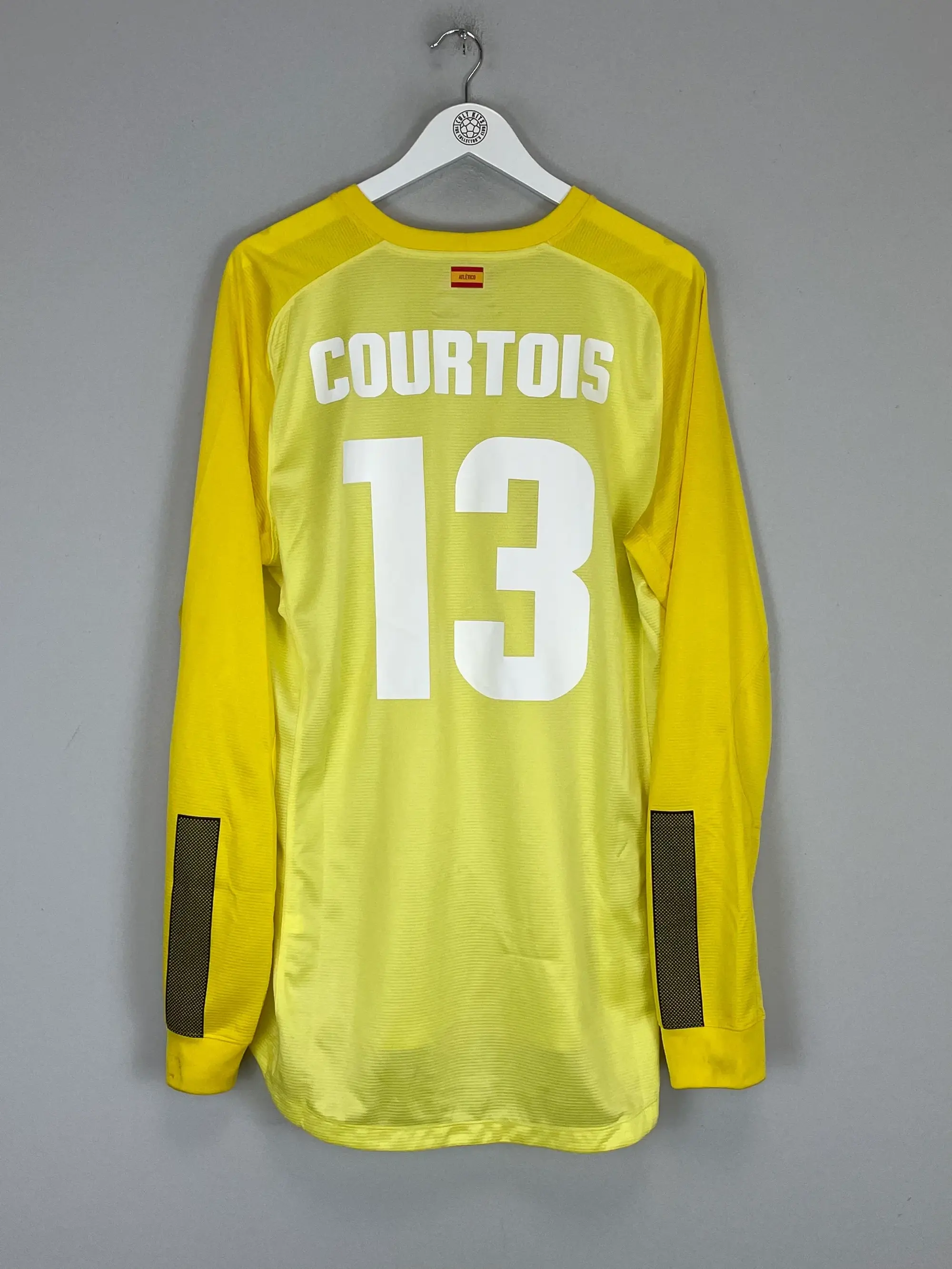 CULT KITS - 2013/14 ATLETICO MADRID COURTOIS #13 *PLAYER ISSUE* GK SHIRT (XL) NIKE