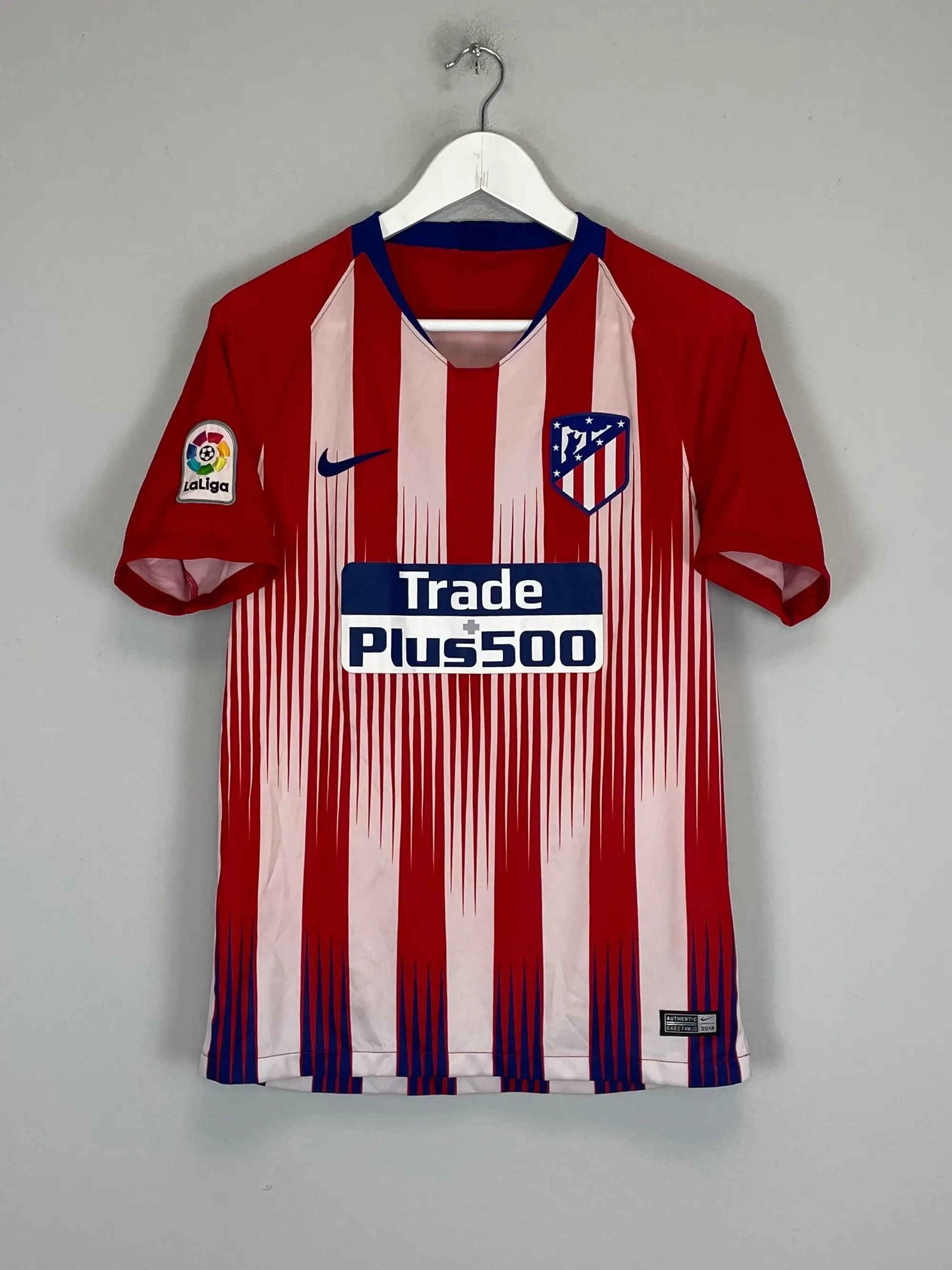 CULT KITS - 2018/19 ATLETICO MADRID HOME SHIRT (S) NIKE