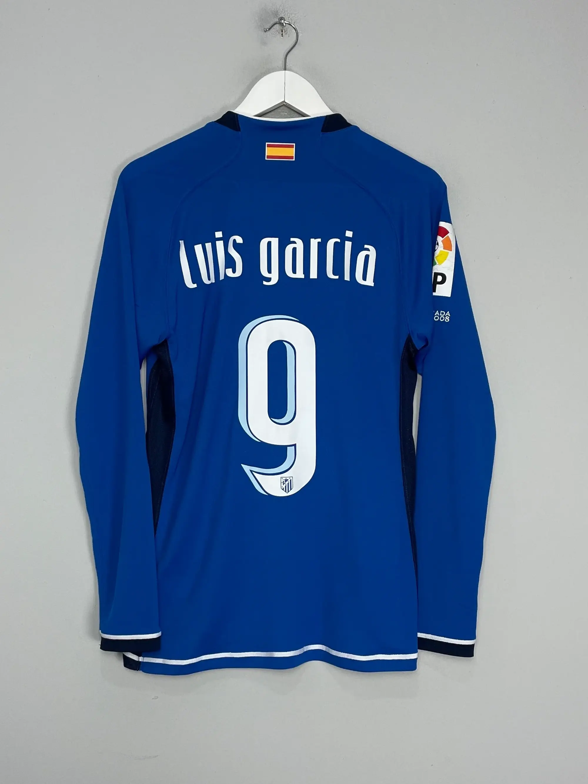 CULT KITS - 2007/08 ATLETICO MADRID LUIS GARCIA #9 L/S AWAY SHIRT (L) NIKE