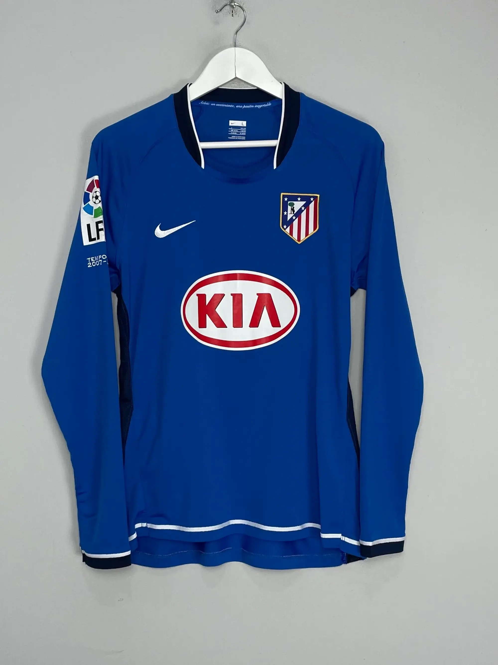 CULT KITS - 2007/08 ATLETICO MADRID LUIS GARCIA #9 L/S AWAY SHIRT (L) NIKE