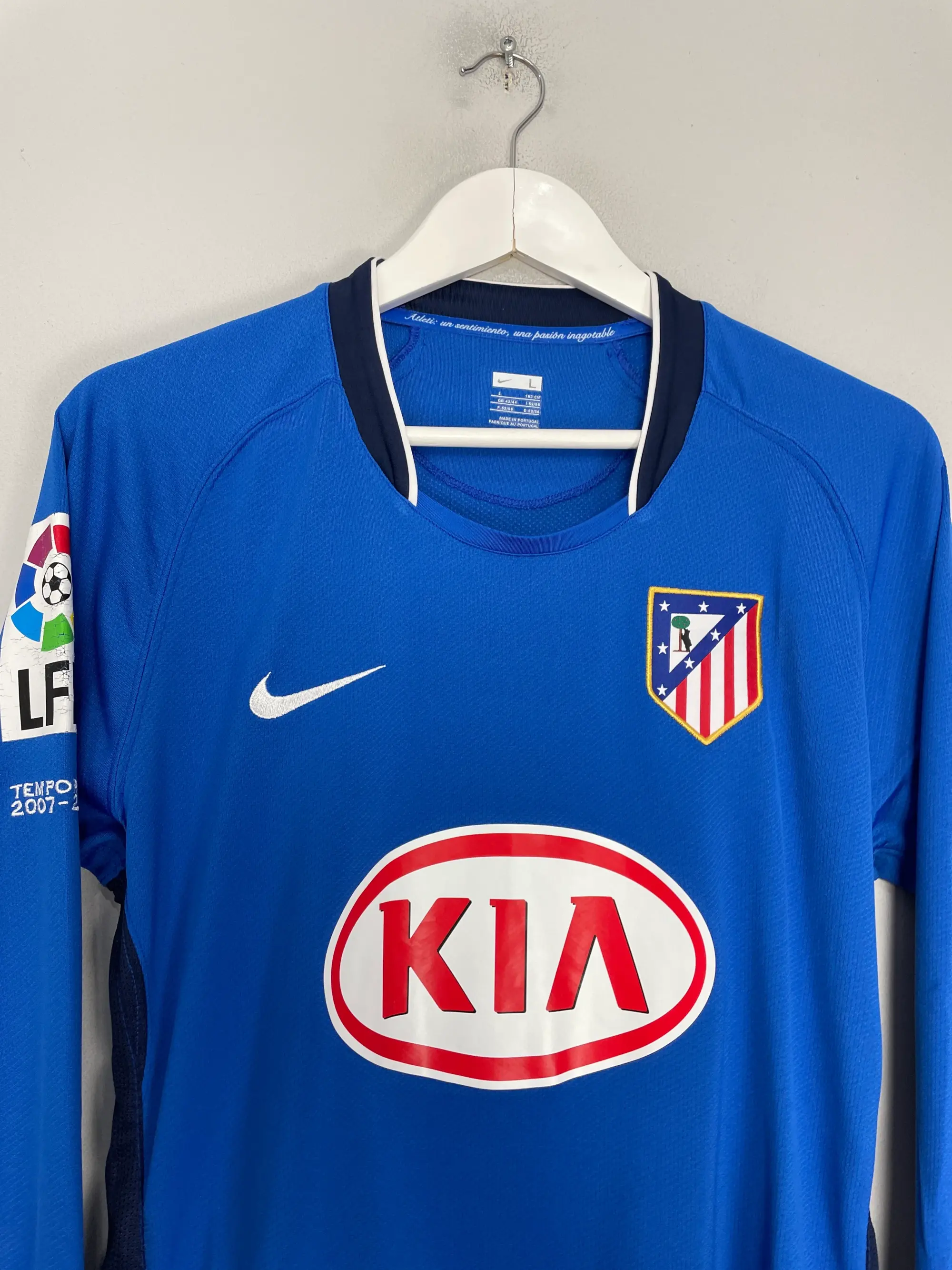 CULT KITS - 2007/08 ATLETICO MADRID LUIS GARCIA #9 L/S AWAY SHIRT (L) NIKE
