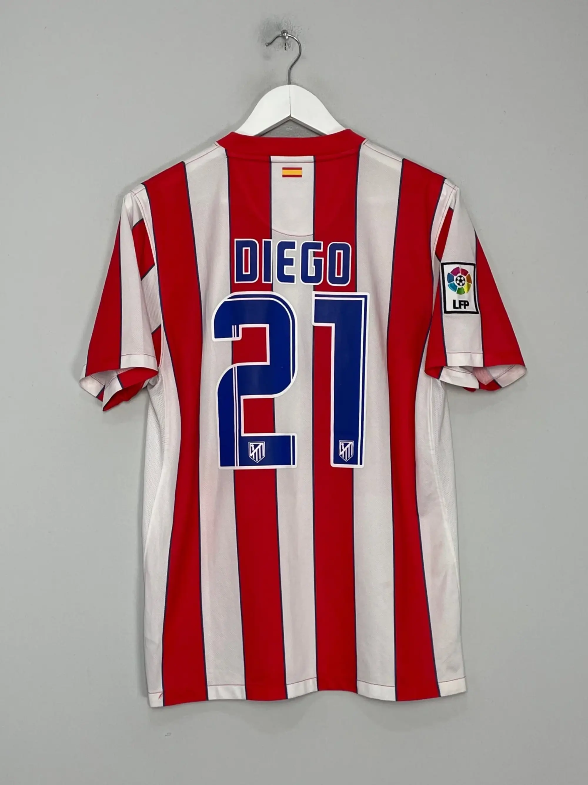 CULT KITS - 2011/12 ATLETICO MADRID DIEGO #21 HOME SHIRT (M) NIKE