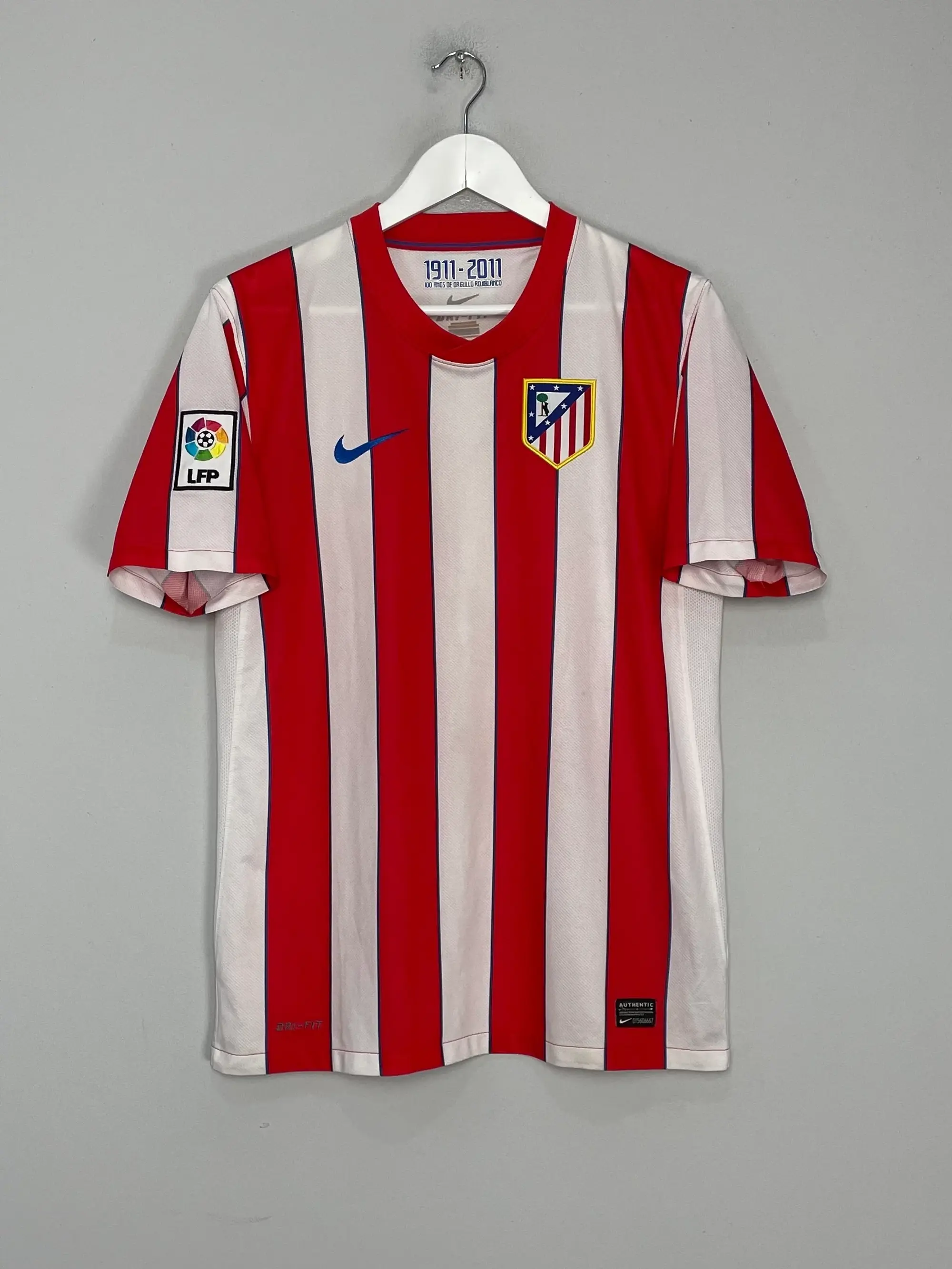 CULT KITS - 2011/12 ATLETICO MADRID DIEGO #21 HOME SHIRT (M) NIKE