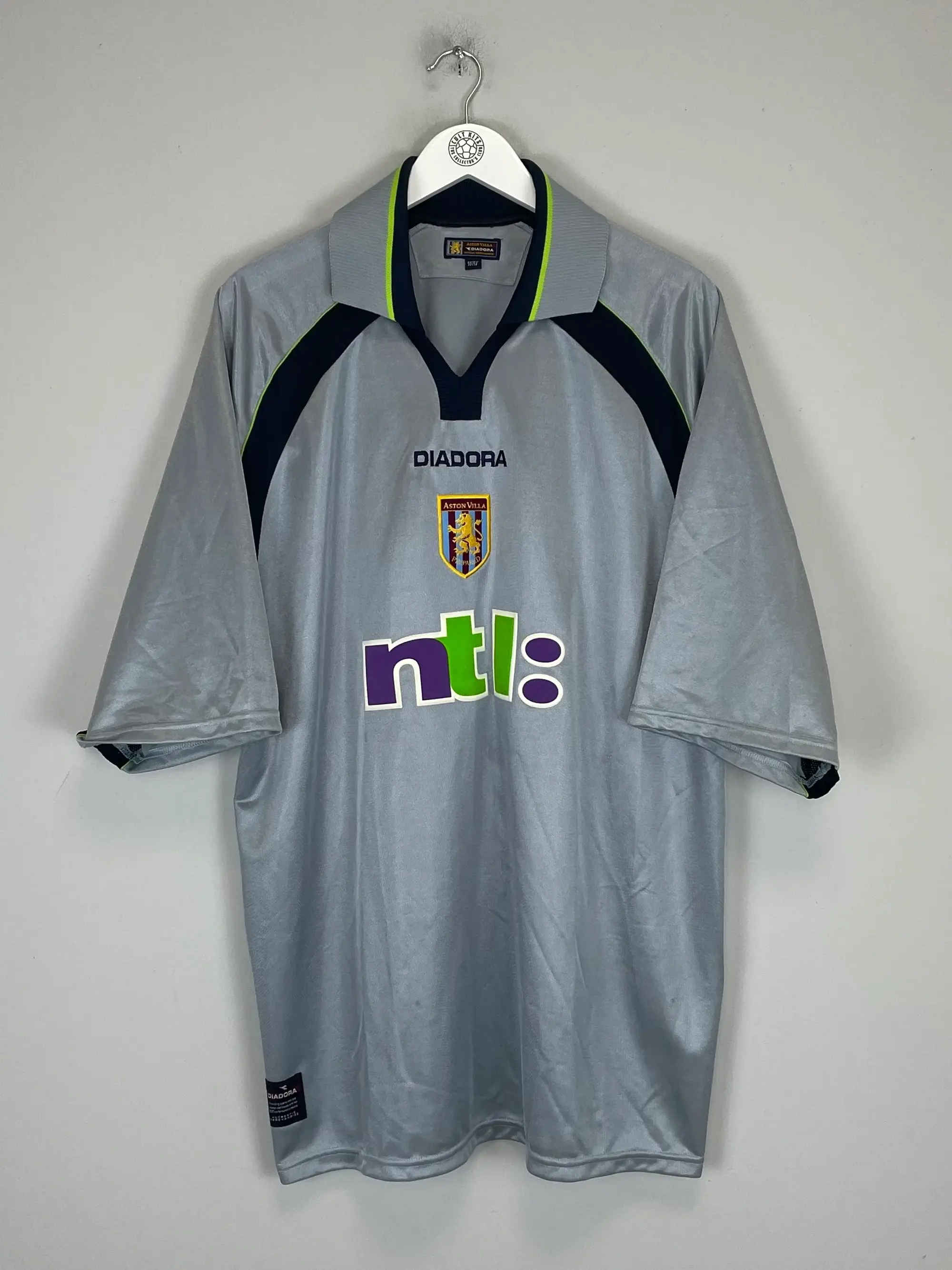 CULT KITS - 2001/02 ASTON VILLA AWAY SHIRT (XXL) DIADORA