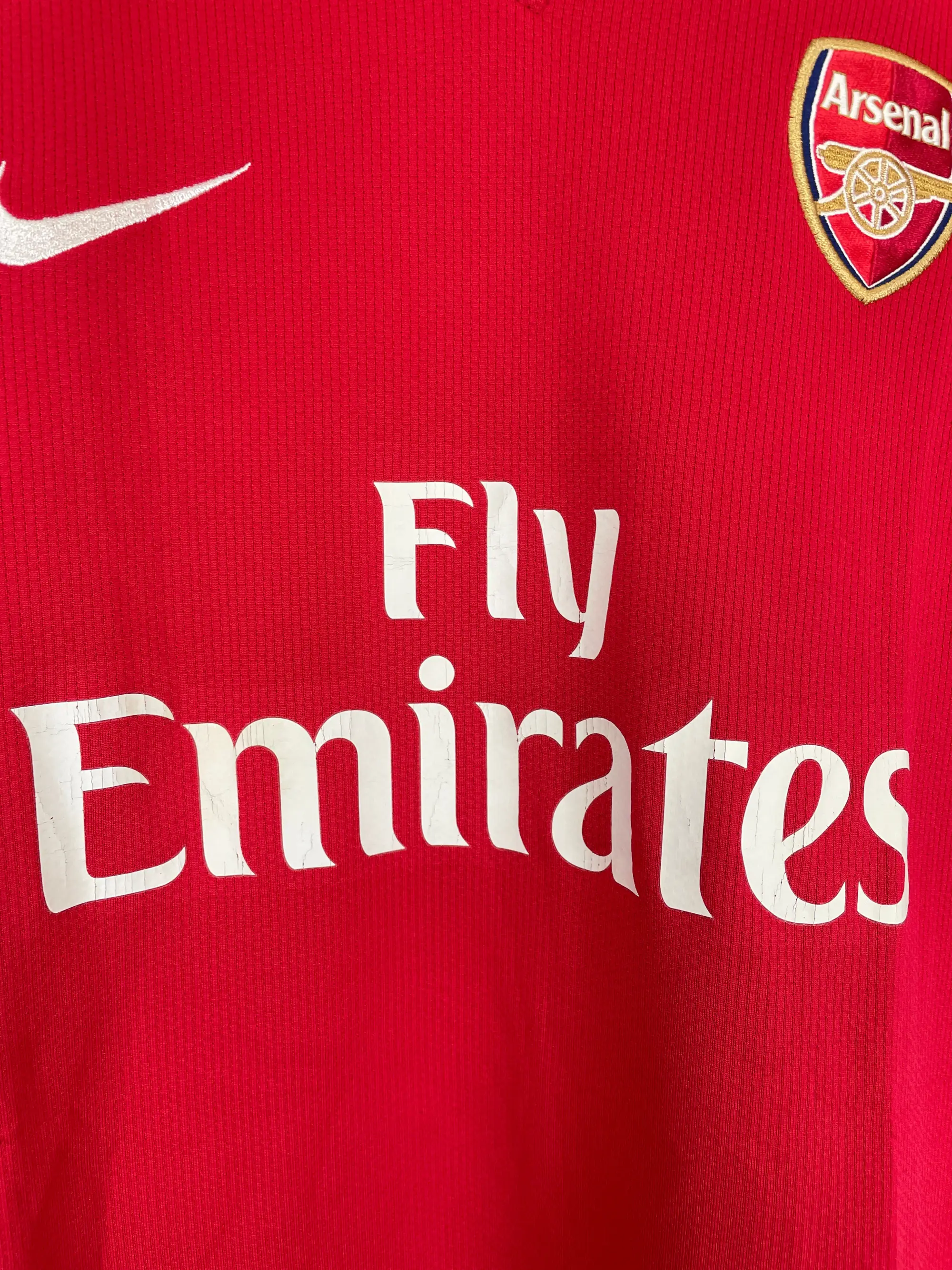 CULT KITS - 2008/10 ARSENAL #11 *MATCH WORN MILK CUP* HOME SHIRT (XL.KIDS) NIKE