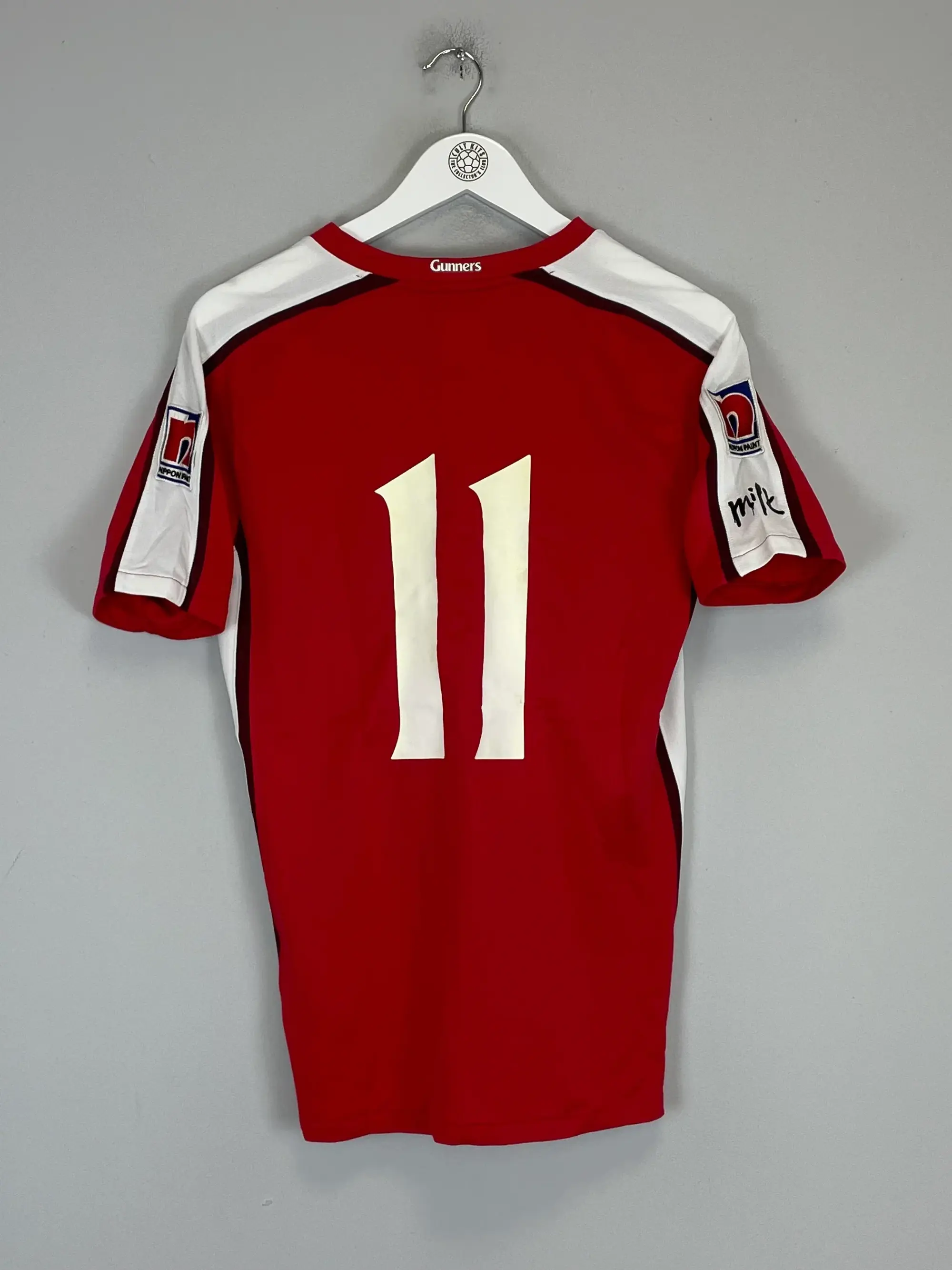 CULT KITS - 2008/10 ARSENAL #11 *MATCH WORN MILK CUP* HOME SHIRT (XL.KIDS) NIKE
