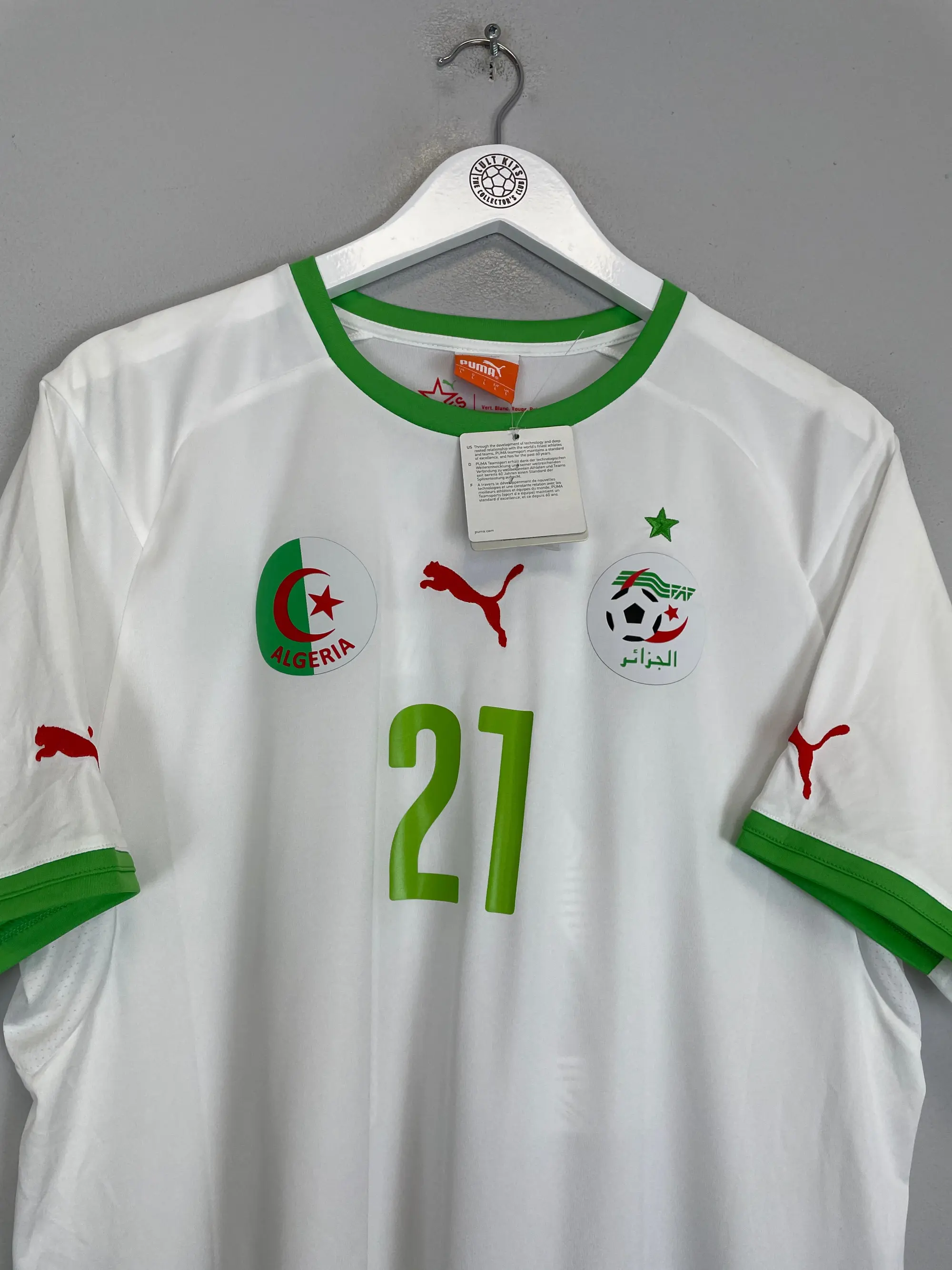 CULT KITS - 2014/15 ALGERIA MAHREZ #21 *BNWT* HOME SHIRT (L) PUMA