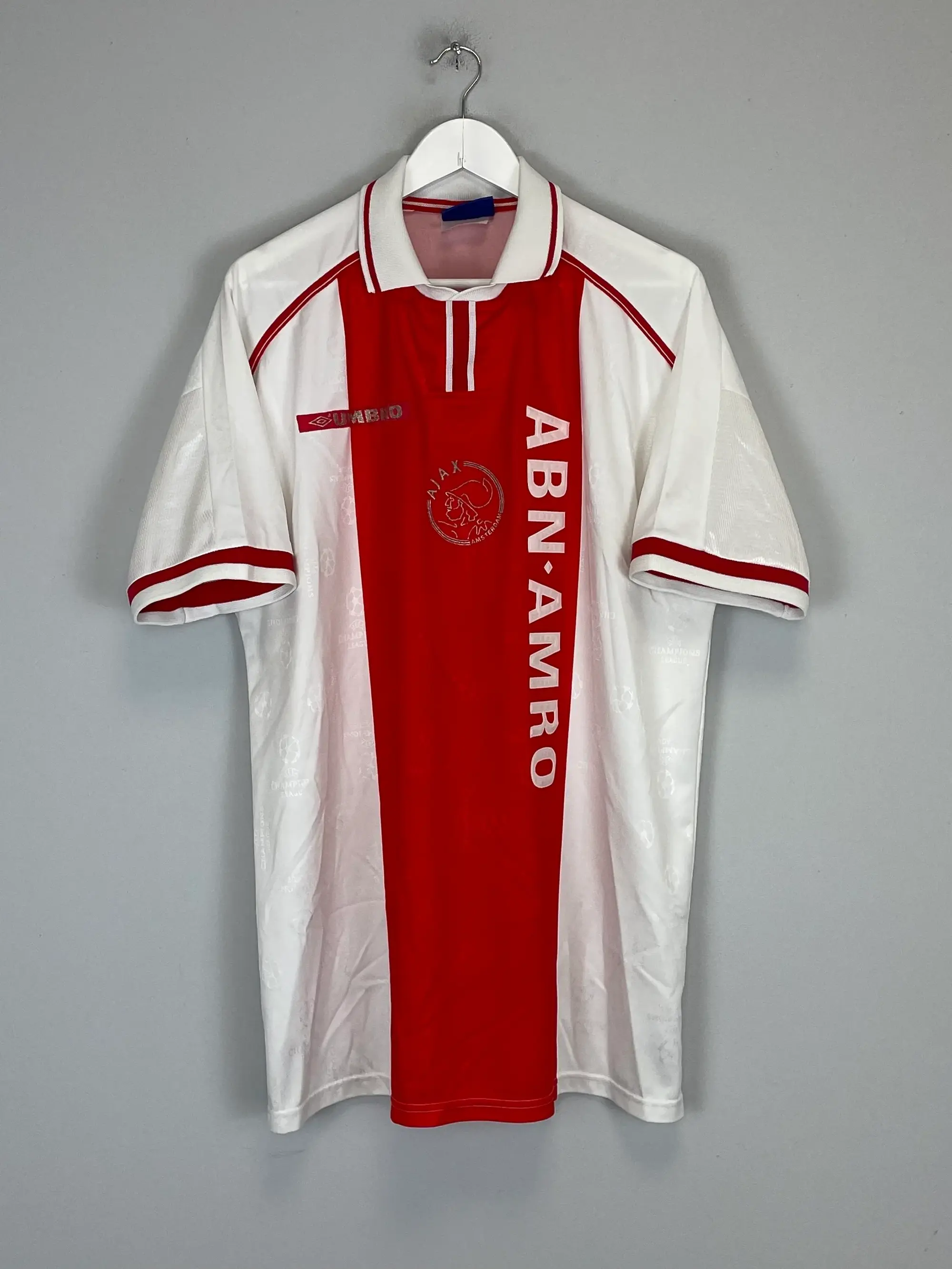 CULT KITS - 1996/97 AJAX ARVELADZE #24 SPECIAL C/L HOME SHIRT (XL) UMBRO