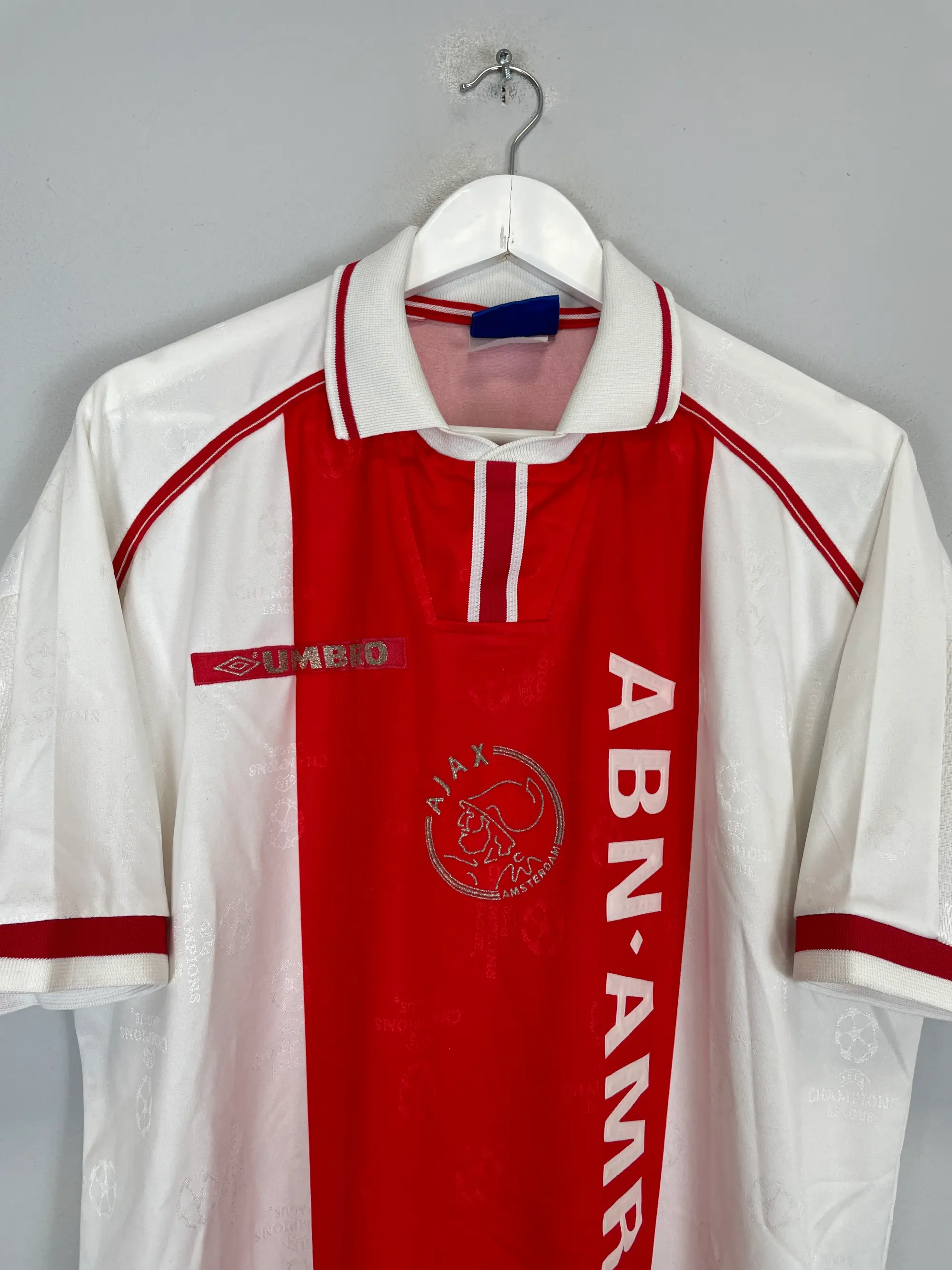 CULT KITS - 1996/97 AJAX ARVELADZE #24 SPECIAL C/L HOME SHIRT (XL) UMBRO
