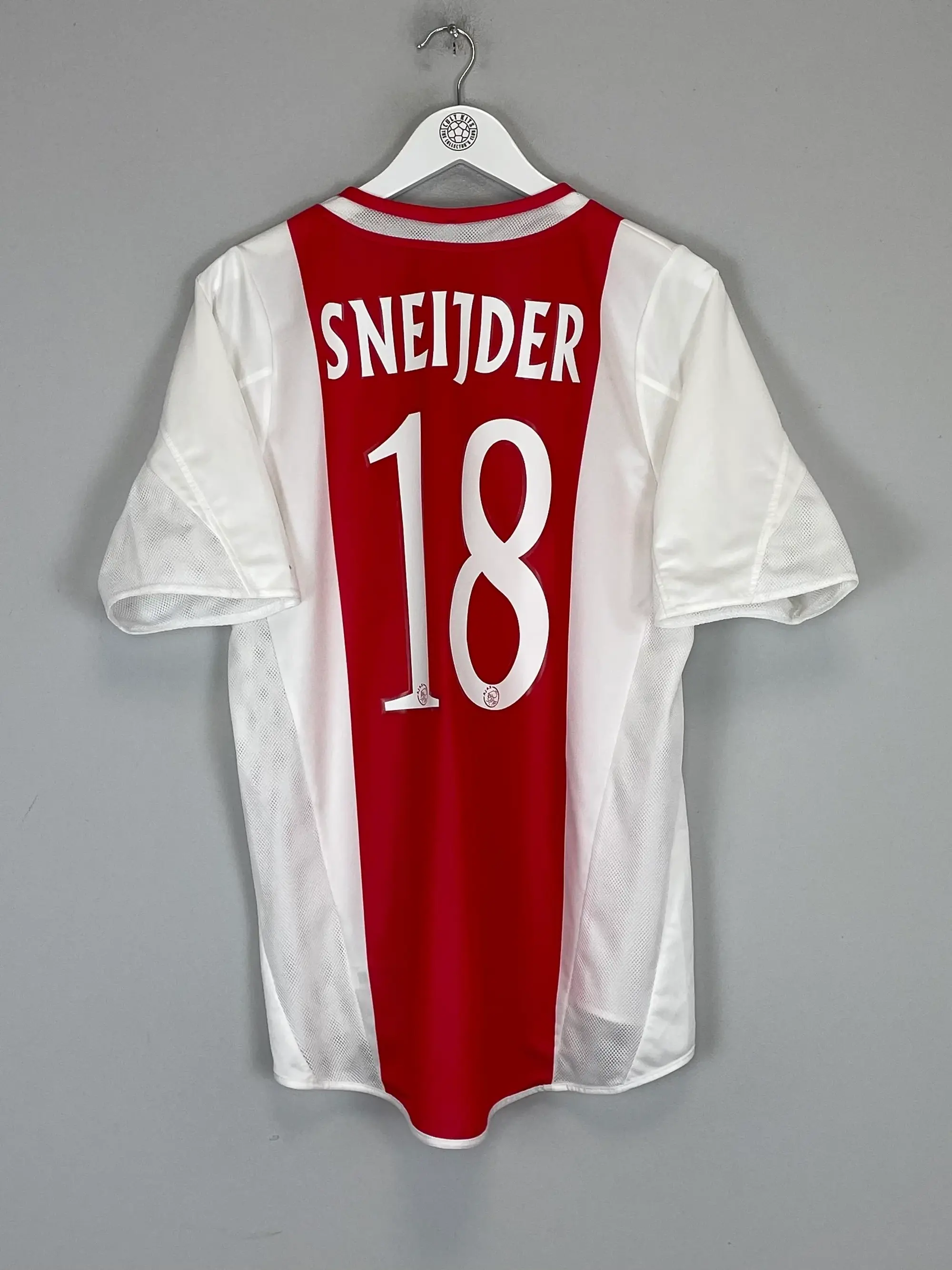 CULT KITS - 2003/04 AJAX SNEIJDER #18 HOME SHIRT (M) ADIDAS