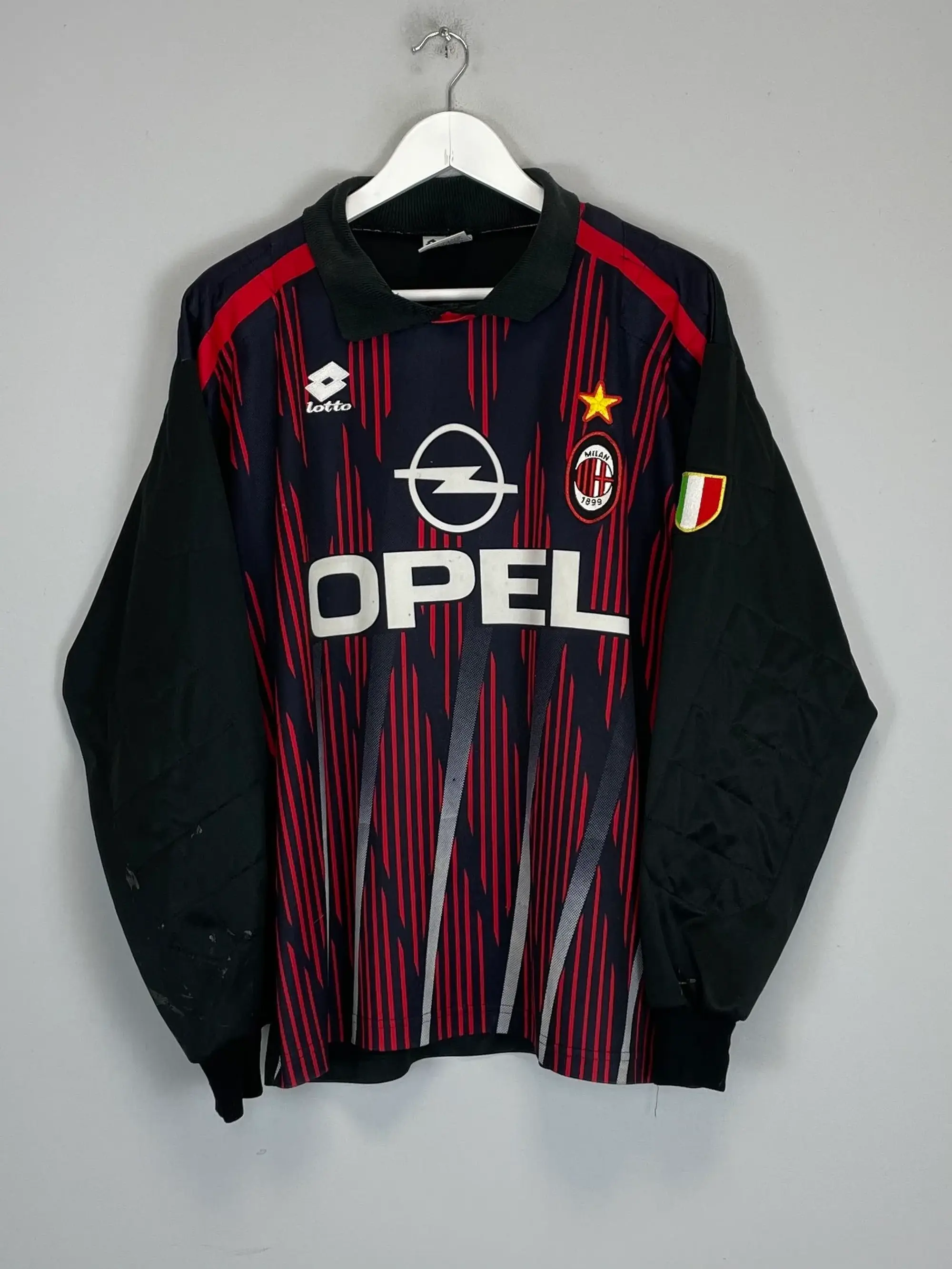 CULT KITS - 1996/97 AC MILAN ROSSI #1 GK SHIRT (M) LOTTO
