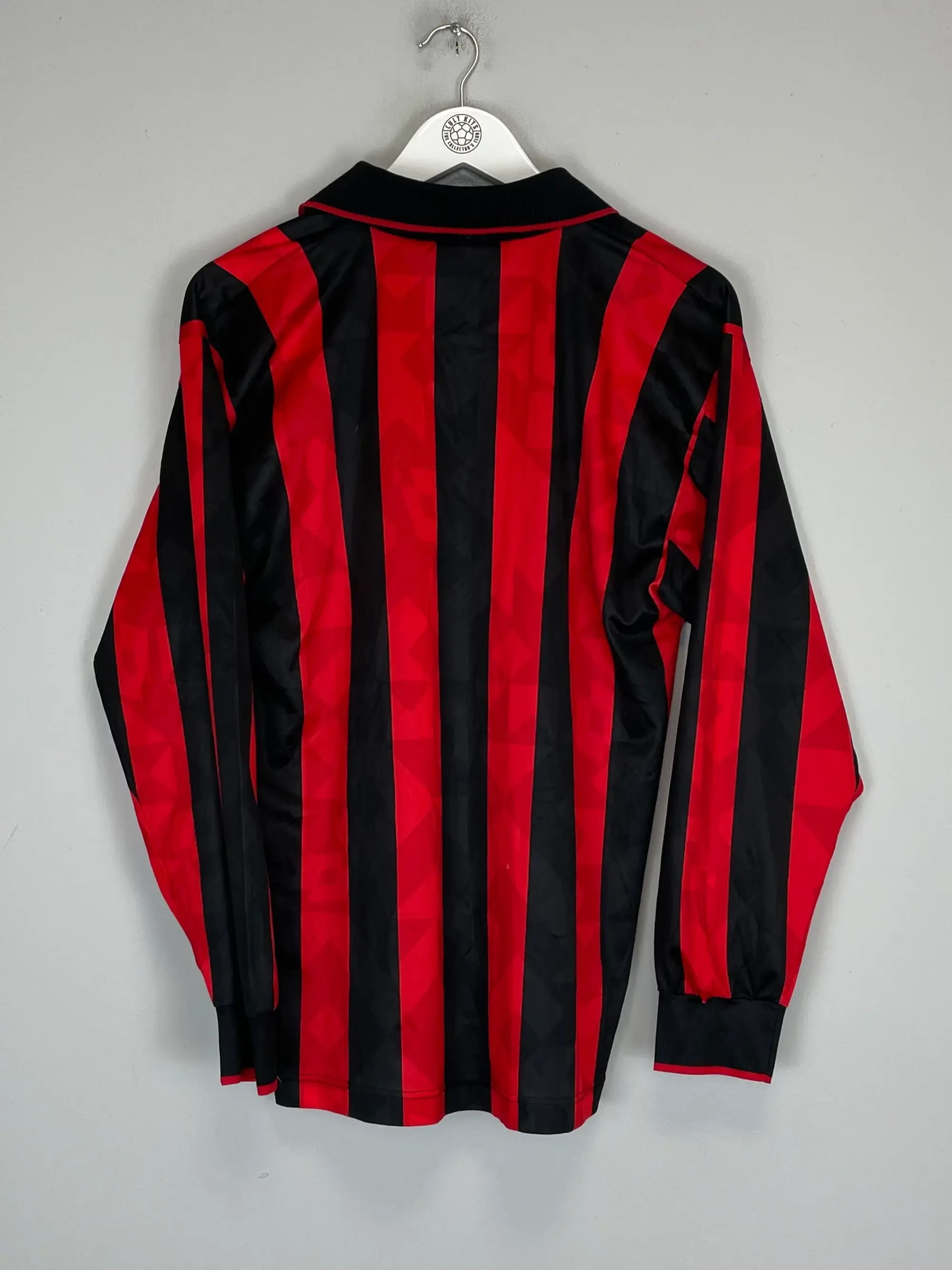 CULT KITS - 1993/94 AC MILAN L/S HOME SHIRT (M) LOTTO