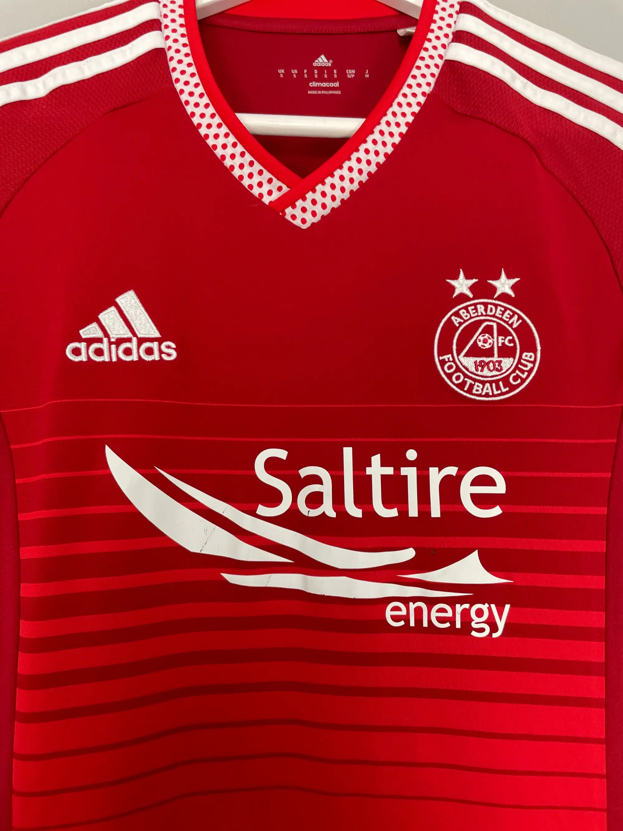 CULT KITS - 2015/16 ABERDEEN L/S HOME SHIRT (S) ADIDAS