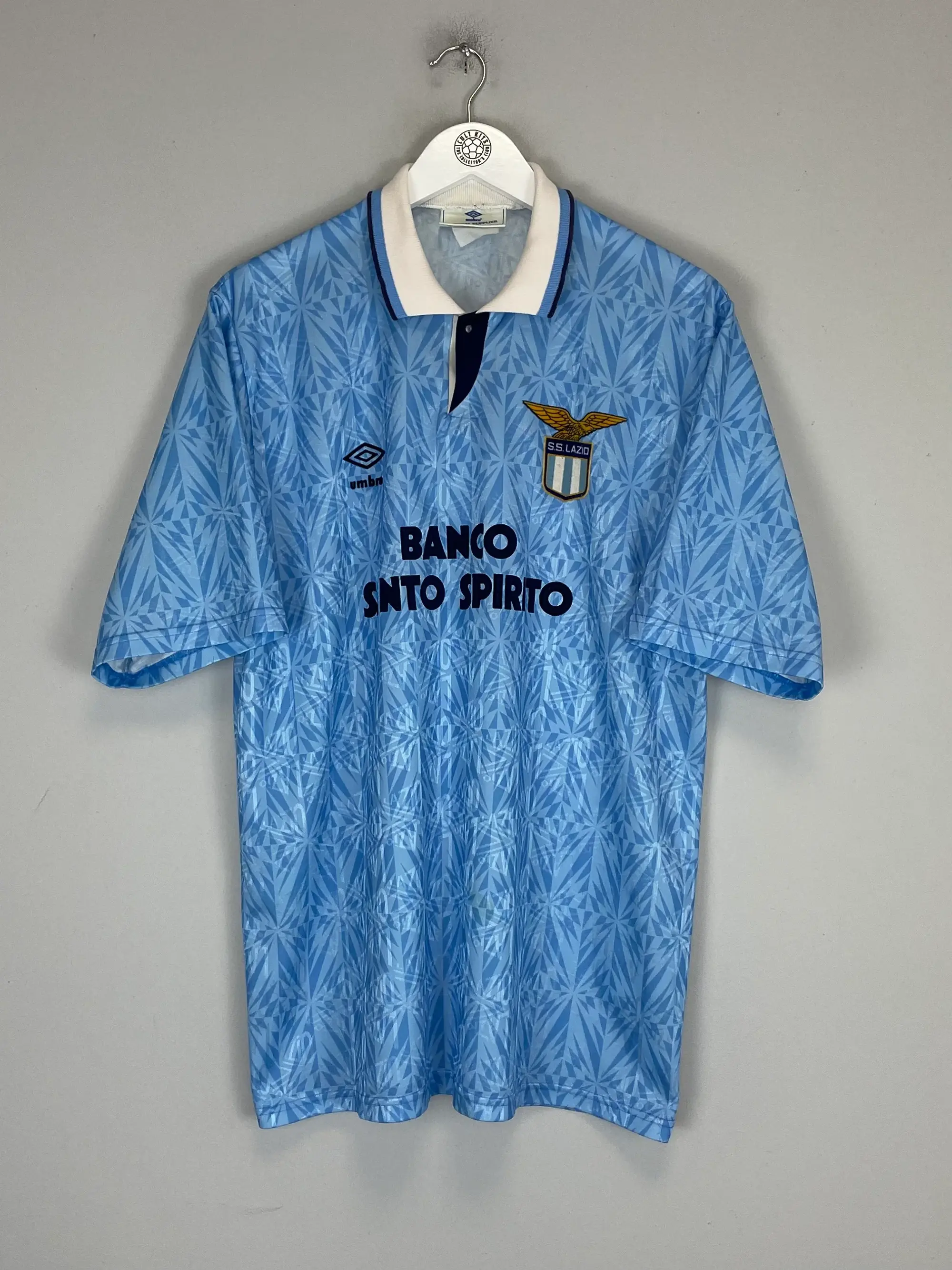 1991/92 LAZIO HOME SHIRT (L) UMBRO | Cult Kits