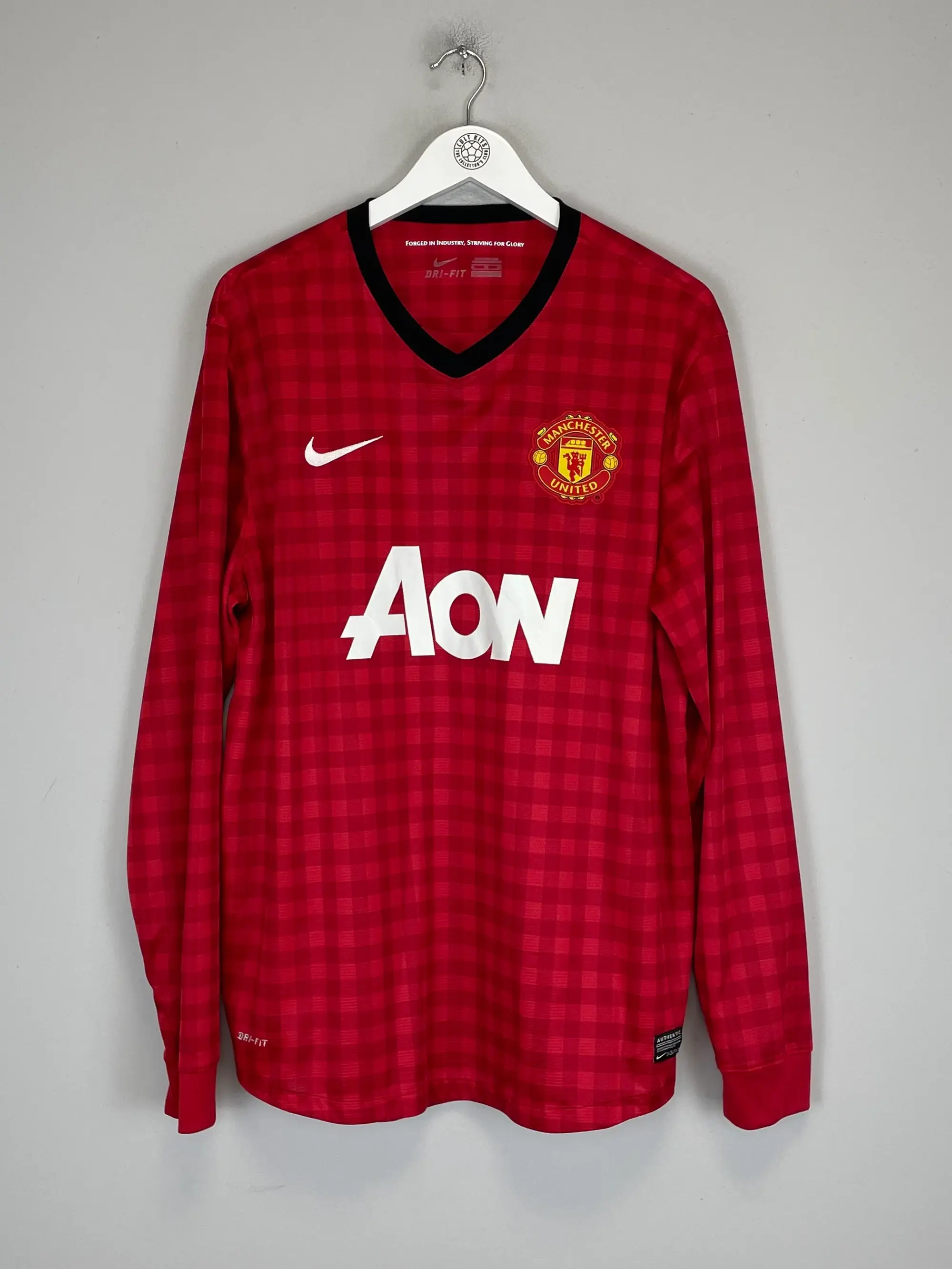 2012/13 MANCHESTER UNITED ROONEY #10 L/S HOME SHIRT (XL) NIKE | Cult Kits