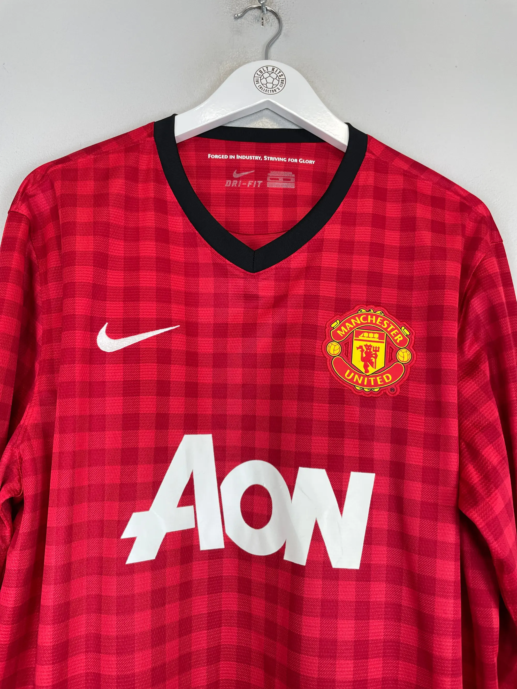 2012/13 MANCHESTER UNITED ROONEY #10 L/S HOME SHIRT (XL) NIKE | Cult Kits