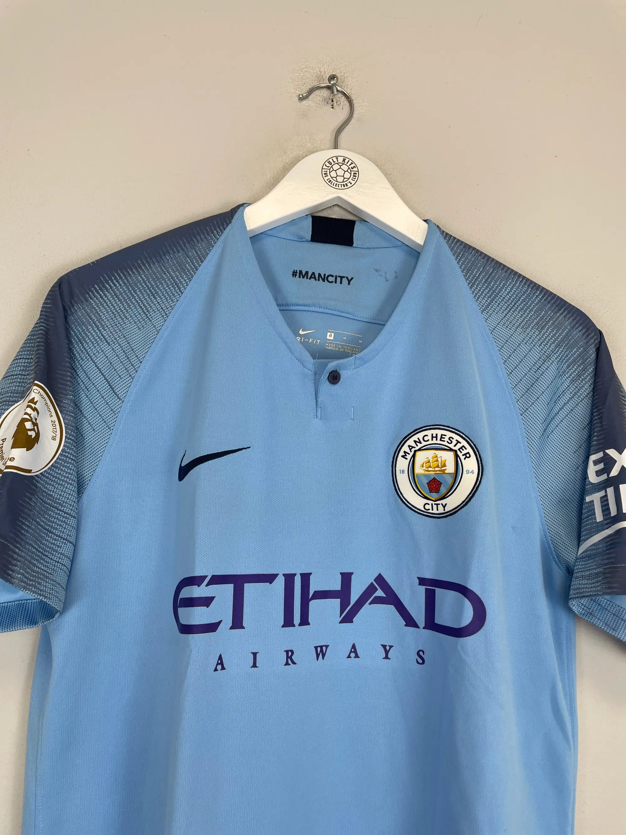 2018/19 MANCHESTER CITY AGUERO #10 HOME SHIRT (M) NIKE | Cult Kits