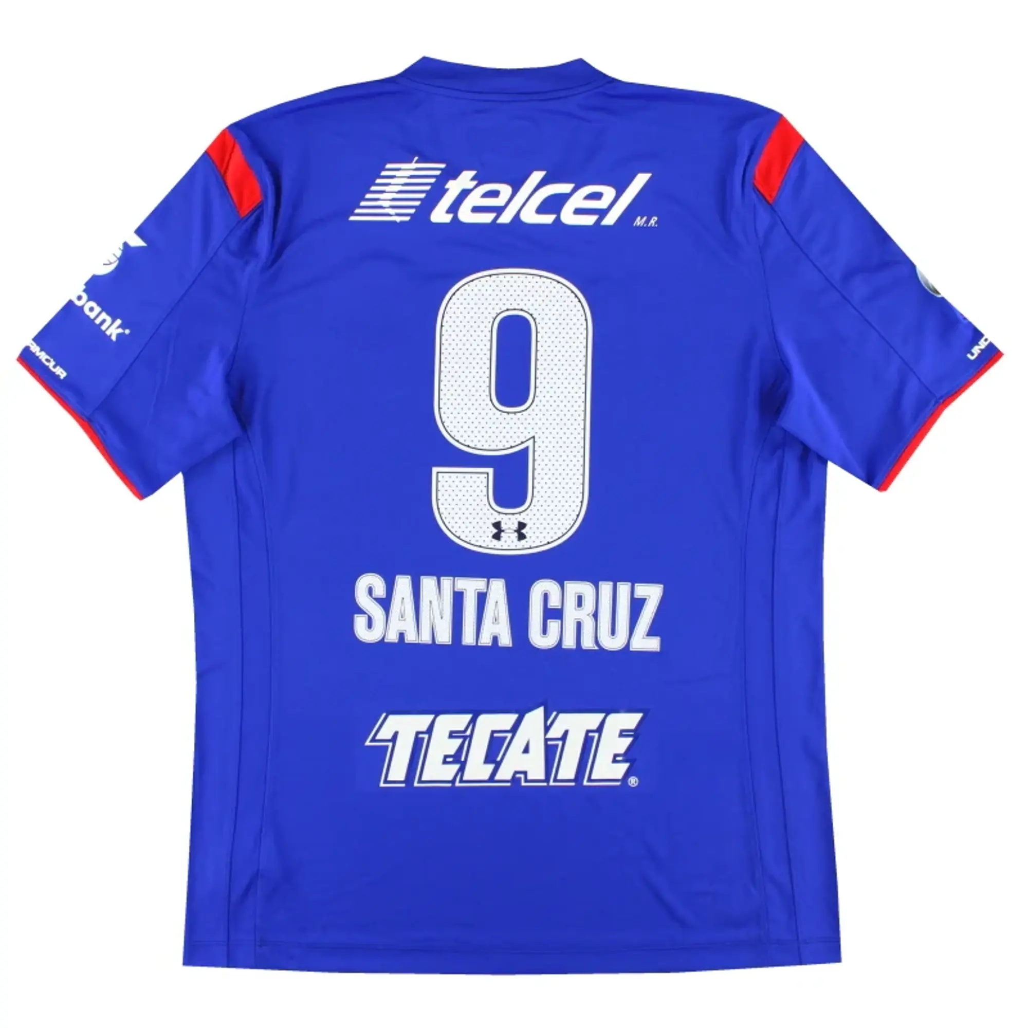 2014-15 Cruz Azul Under Armour Home Shirt Santa Cruz #9 XL - Central and South American Clubs / Excellent / XL