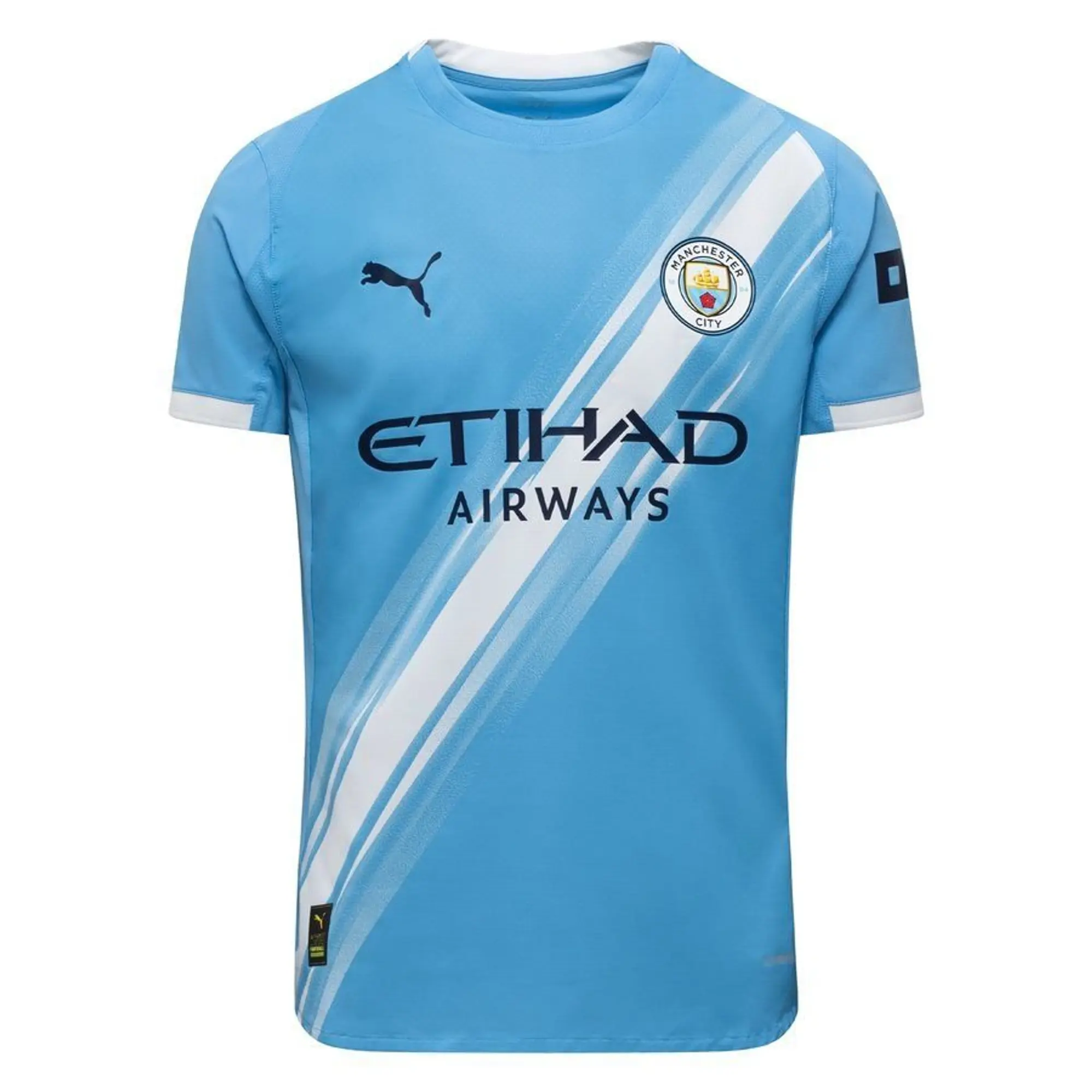PUMA Manchester City 25/26 Authentic Home Jersey Men, Light Blue/White