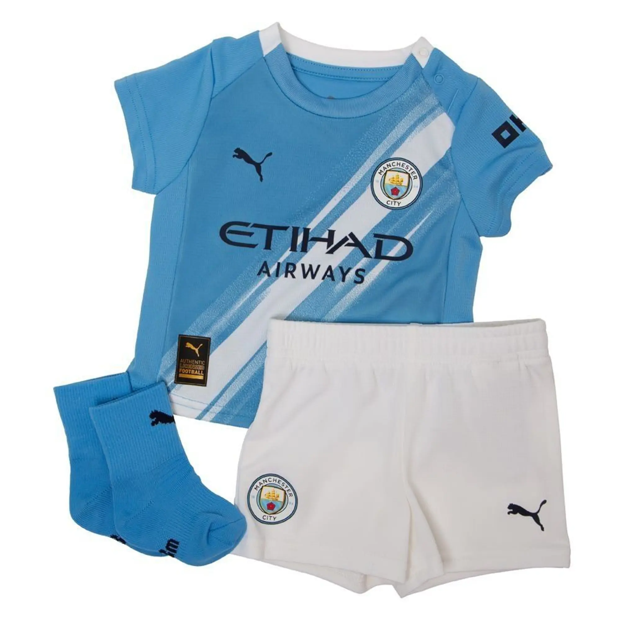 PUMA Manchester City 25/26 Home Babykit Toddler, Light Blue/White
