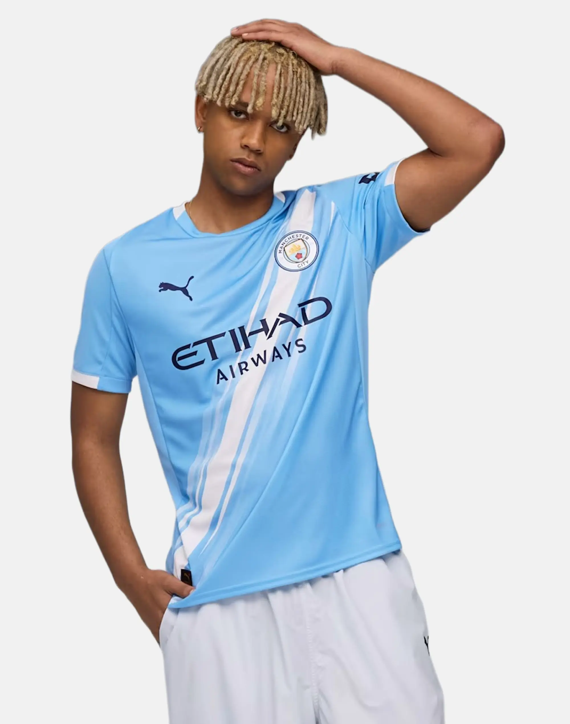 PUMA Manchester City 25/26 Home Jersey Men, Light Blue/White