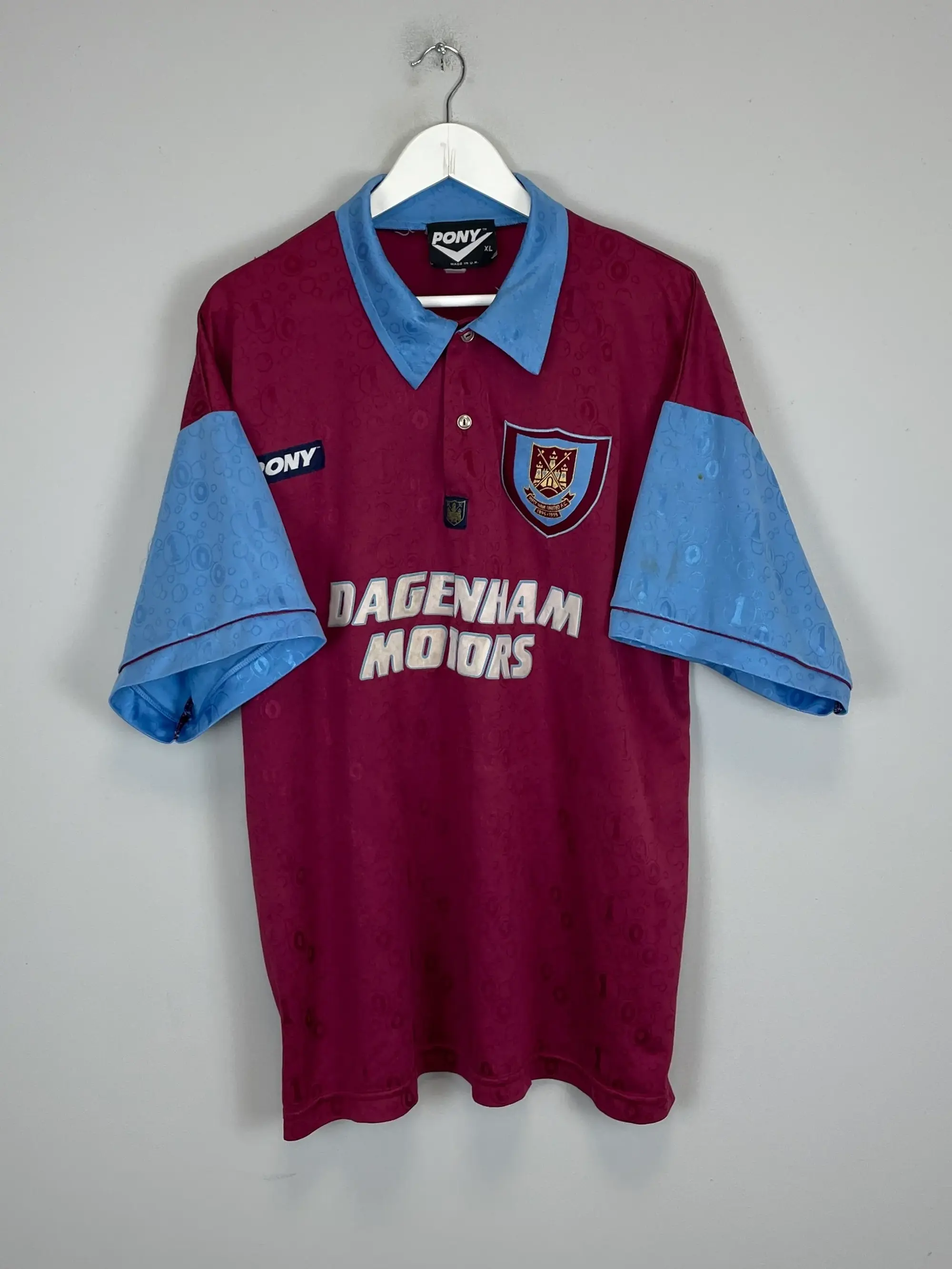 CULT KITS - 1995/97 WEST HAM HOME SHIRT (XL) PONY