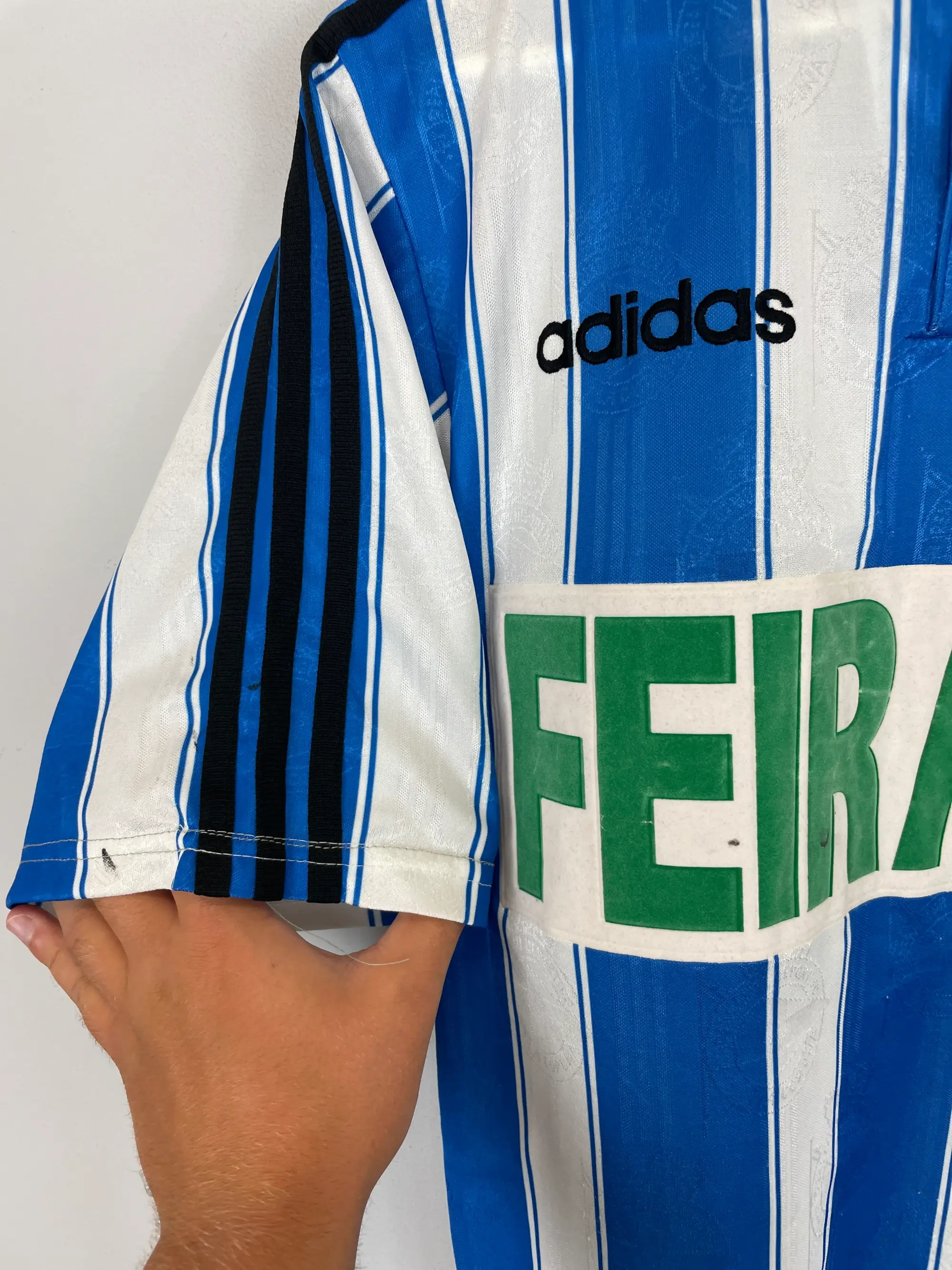 CULT KITS - 1996/98 DEPORTIVO LA CORUNA HOME SHIRT (S) ADIDAS