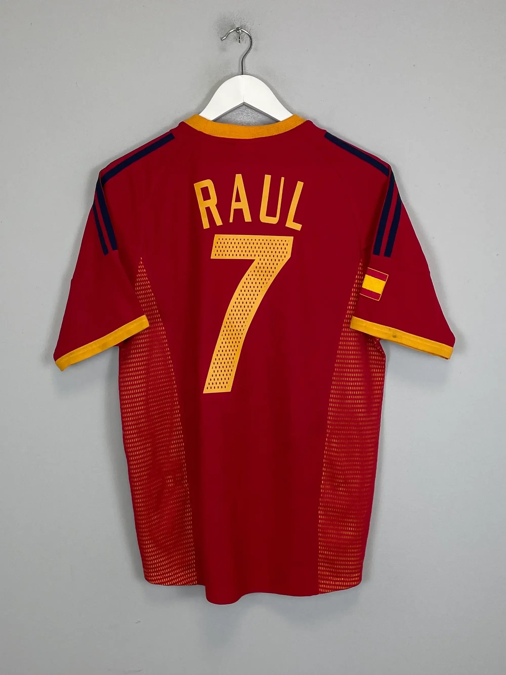 CULT KITS - 2002/04 SPAIN RAUL #7 HOME SHIRT (S) ADIDAS