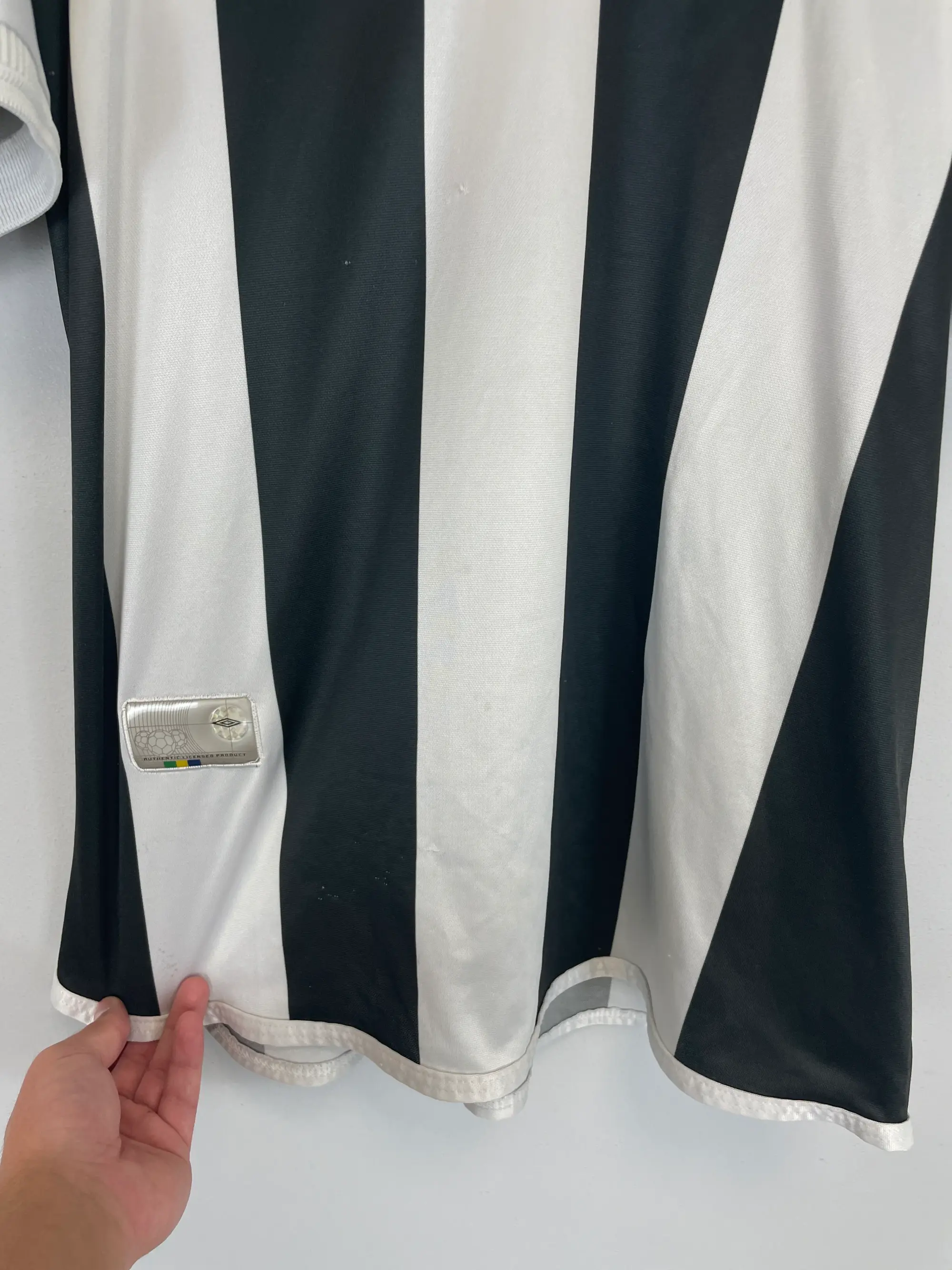 CULT KITS - 2001 SANTOS #5 AWAY SHIRT (XL) UMBRO