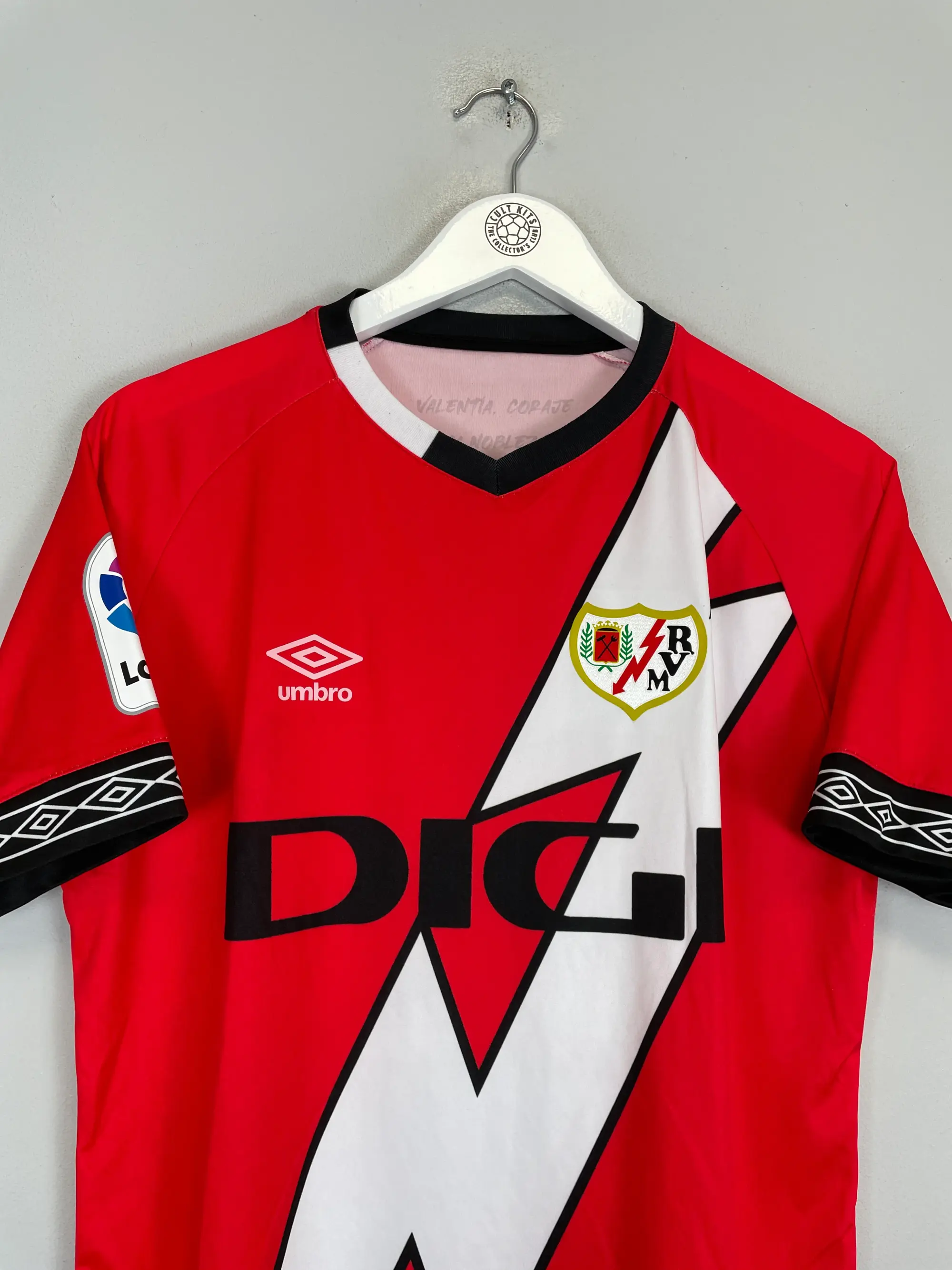CULT KITS | 2022/23 RAYO VALLECANO COMESANA #6 *MATCH WORN* HOME SHIRT (L) UMBRO