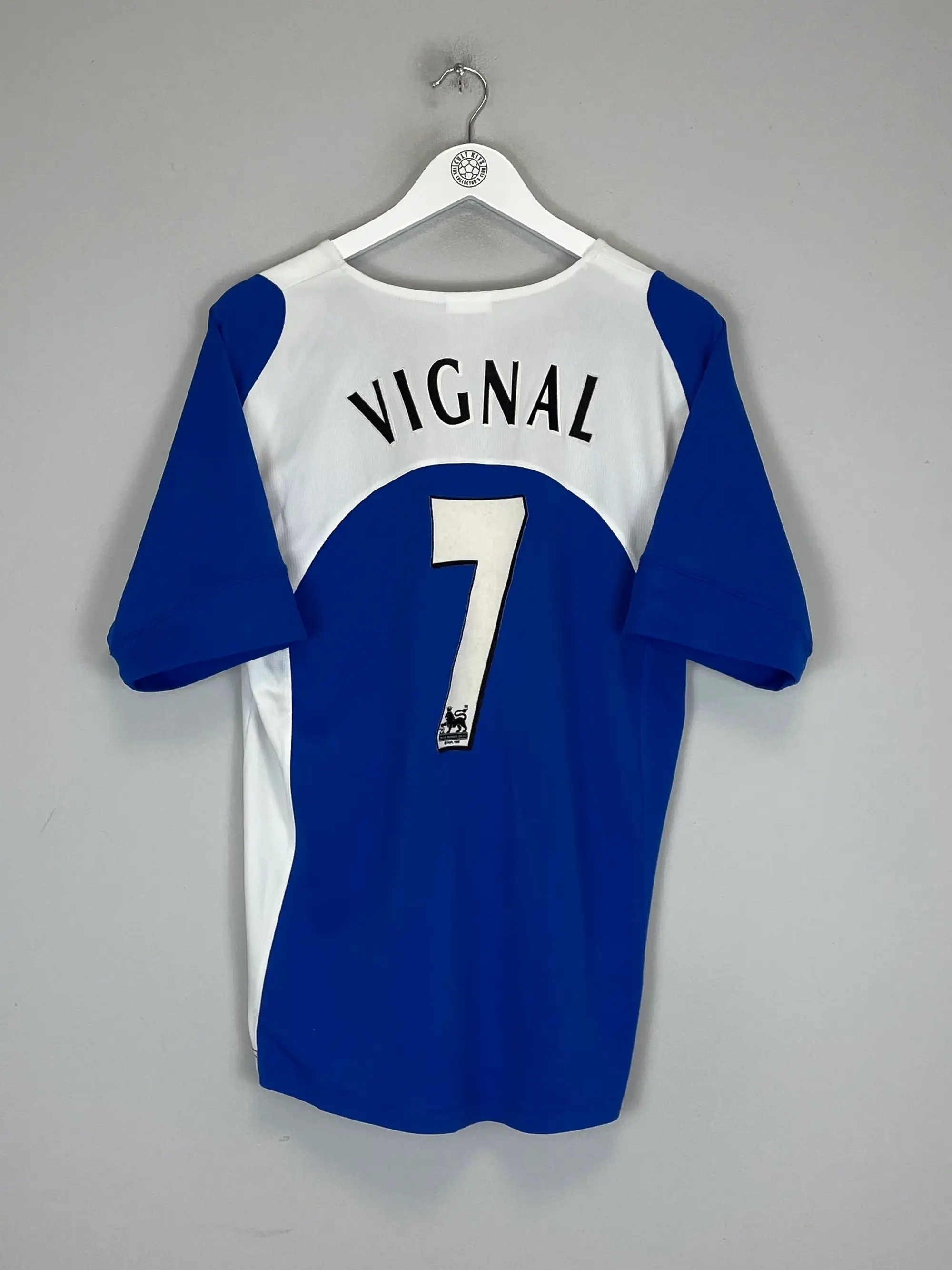CULT KITS - 2005/06 PORTSMOUTH VIGNAL #7 HOME SHIRT (M) JAKO